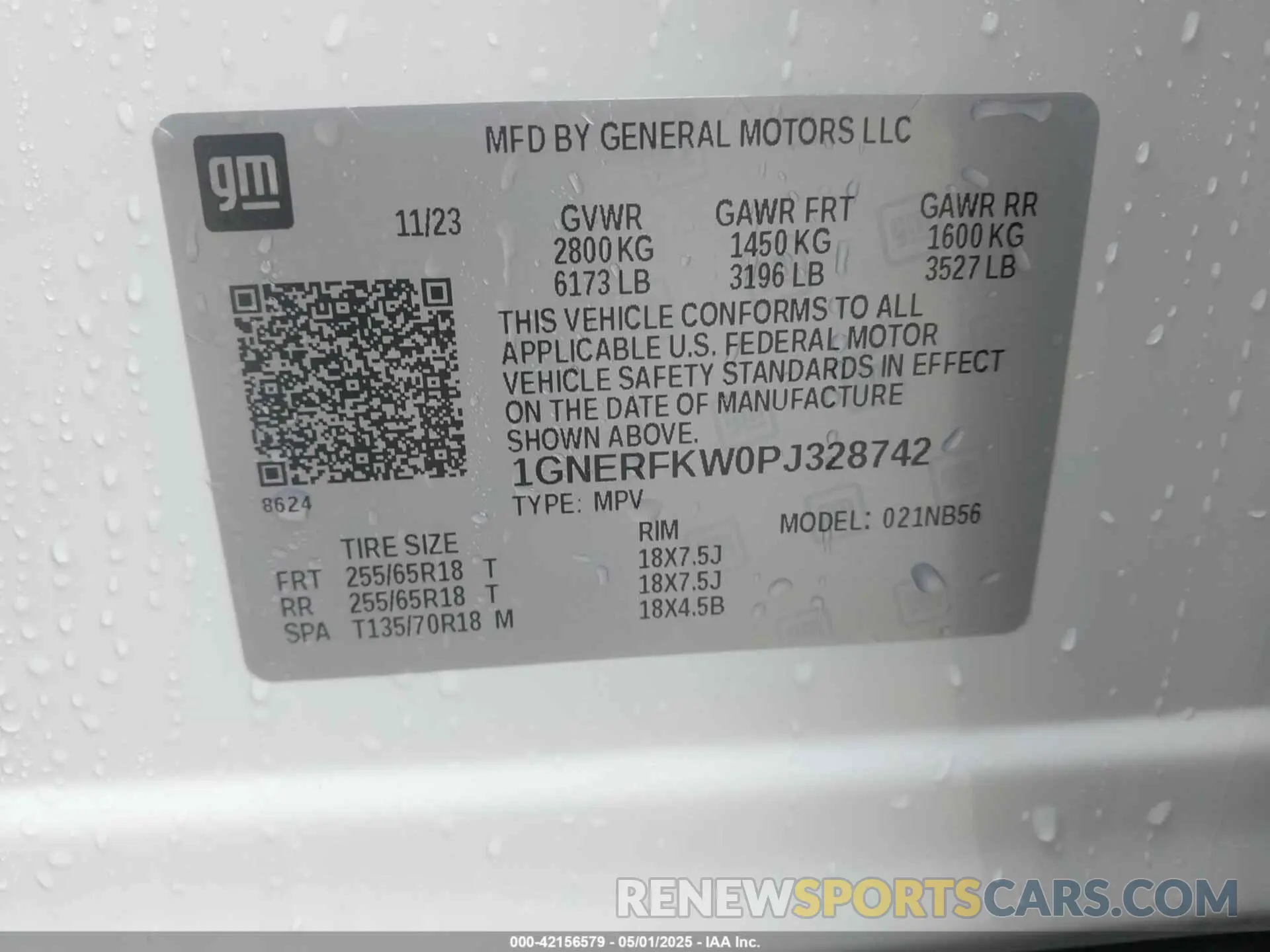 9 Photograph of a damaged car 1GNERFKW0PJ328742 CHEVROLET TRAVERSE 2023