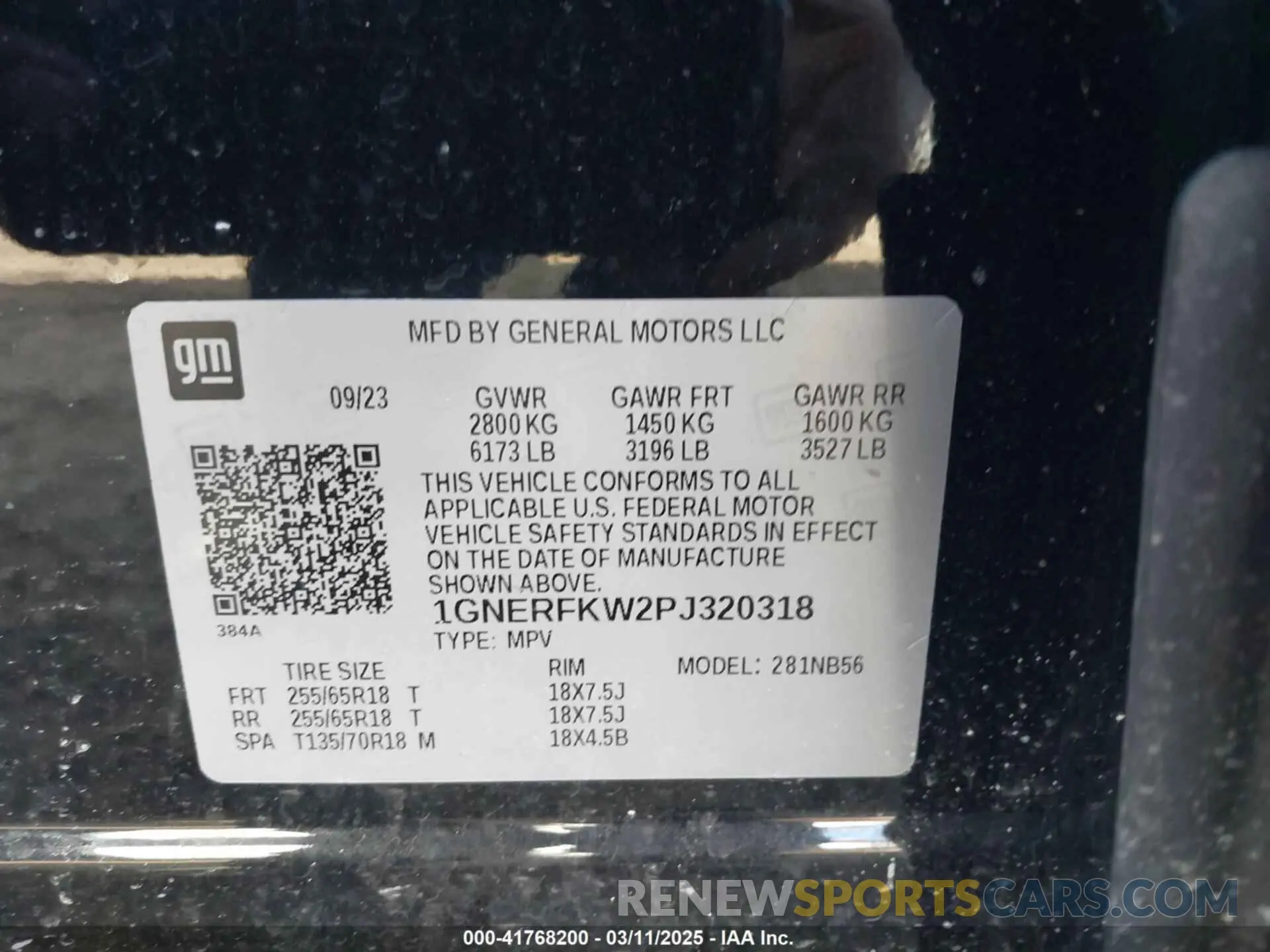9 Photograph of a damaged car 1GNERFKW2PJ320318 CHEVROLET TRAVERSE 2023