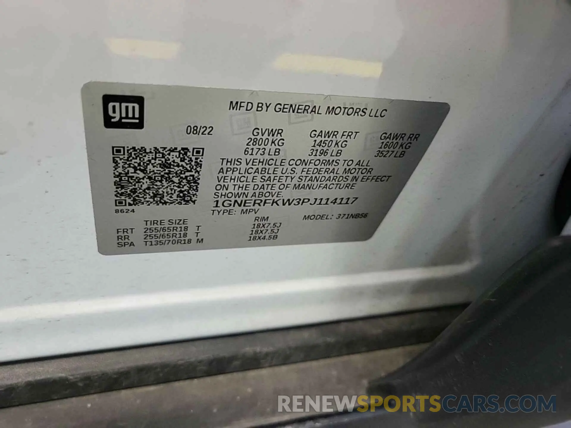 1 Фотография поврежденного автомобиля 1GNERFKW3PJ114117 CHEVROLET TRAVERSE 2023