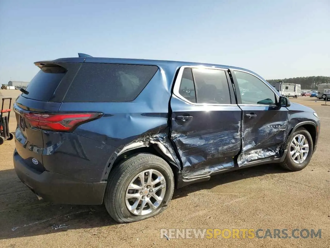 3 Photograph of a damaged car 1GNERFKW4PJ206515 CHEVROLET TRAVERSE 2023