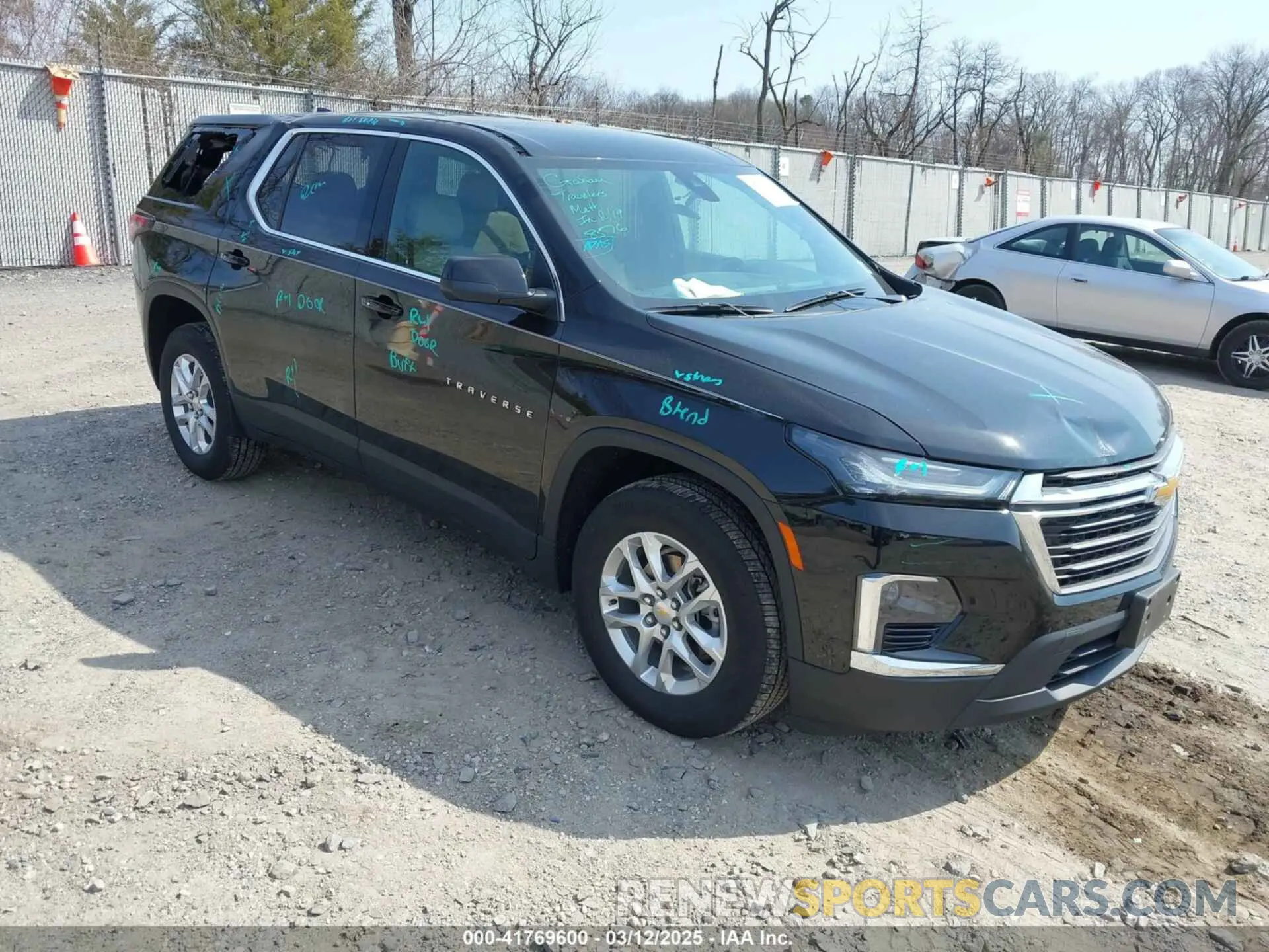 1 Photograph of a damaged car 1GNERFKW7PJ327409 CHEVROLET TRAVERSE 2023