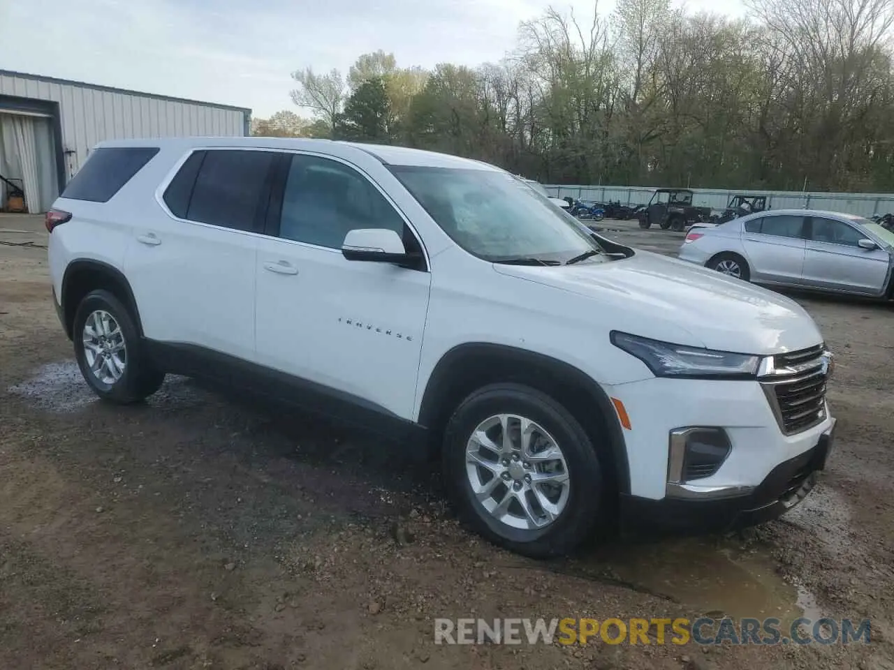 4 Фотография поврежденного автомобиля 1GNERFKW9PJ265267 CHEVROLET TRAVERSE 2023