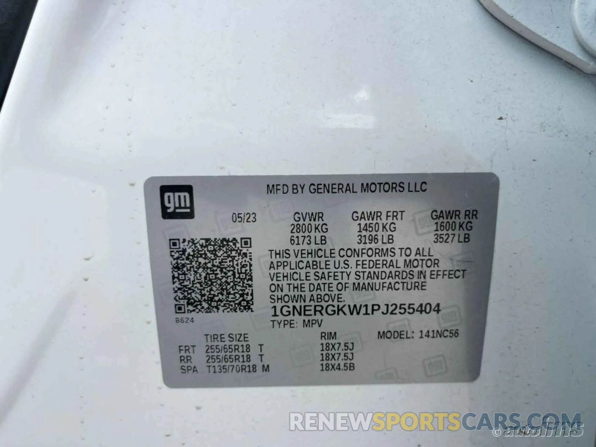 4 Photograph of a damaged car 1GNERGKW1PJ255404 CHEVROLET TRAVERSE 2023
