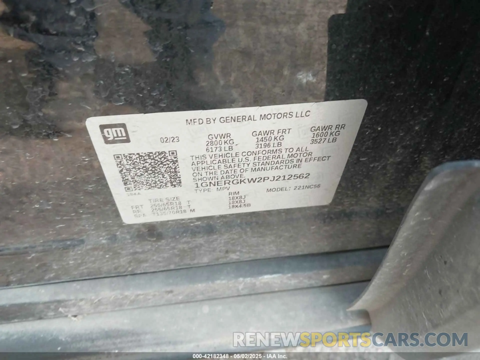 9 Photograph of a damaged car 1GNERGKW2PJ212562 CHEVROLET TRAVERSE 2023