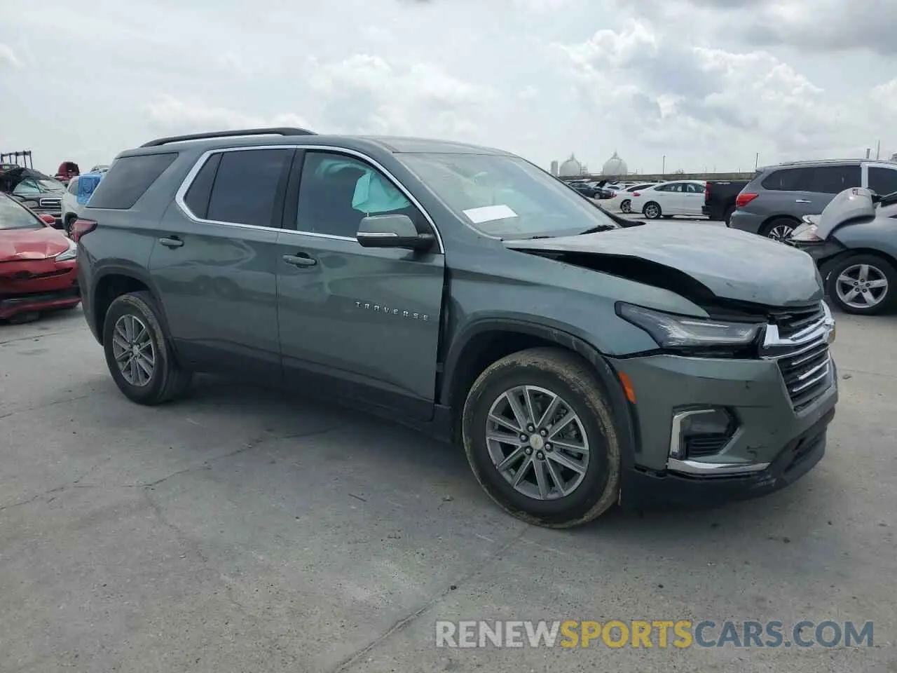 4 Photograph of a damaged car 1GNERGKW3PJ108498 CHEVROLET TRAVERSE 2023