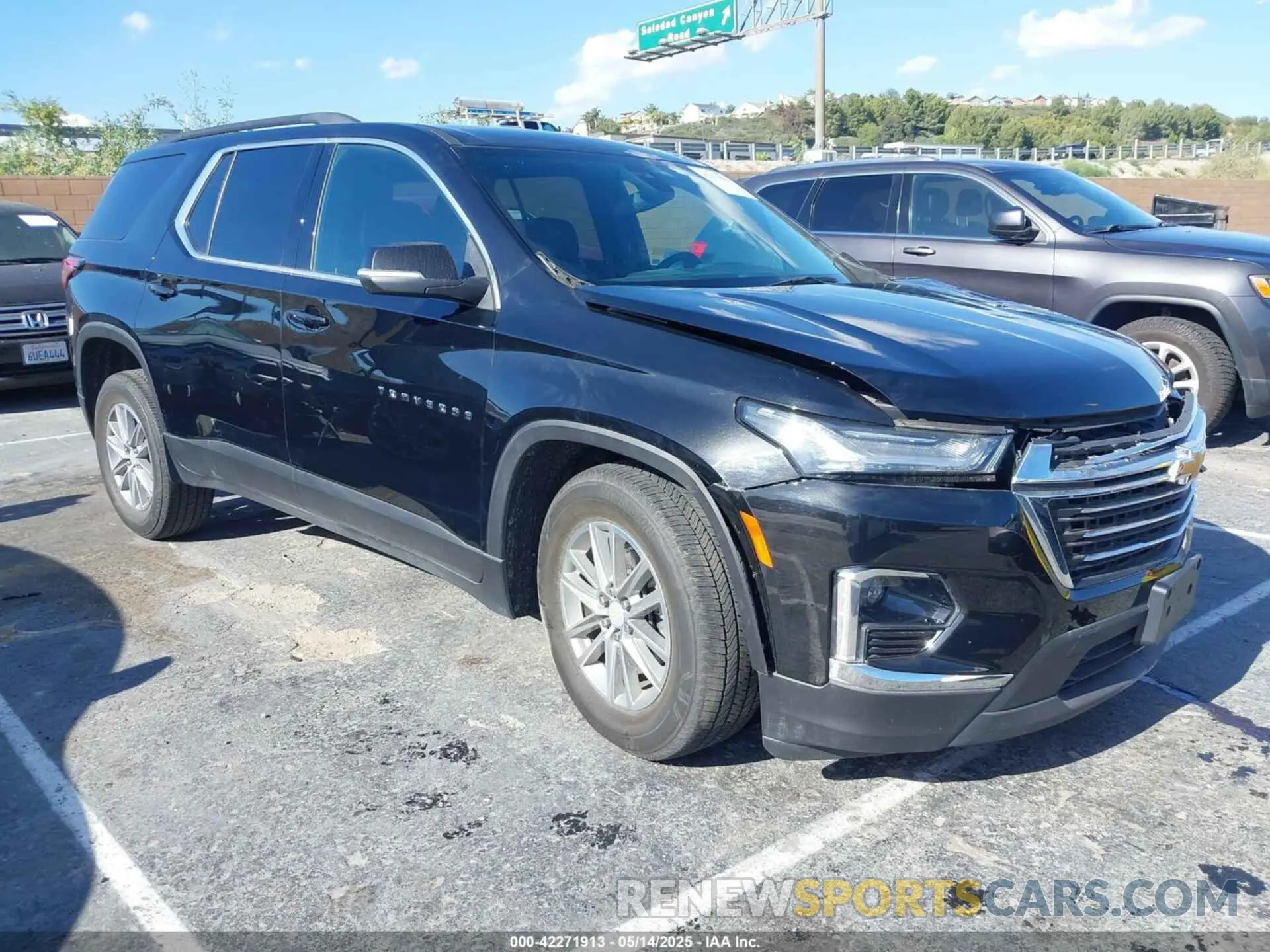 1 Photograph of a damaged car 1GNERGKW4PJ317961 CHEVROLET TRAVERSE 2023