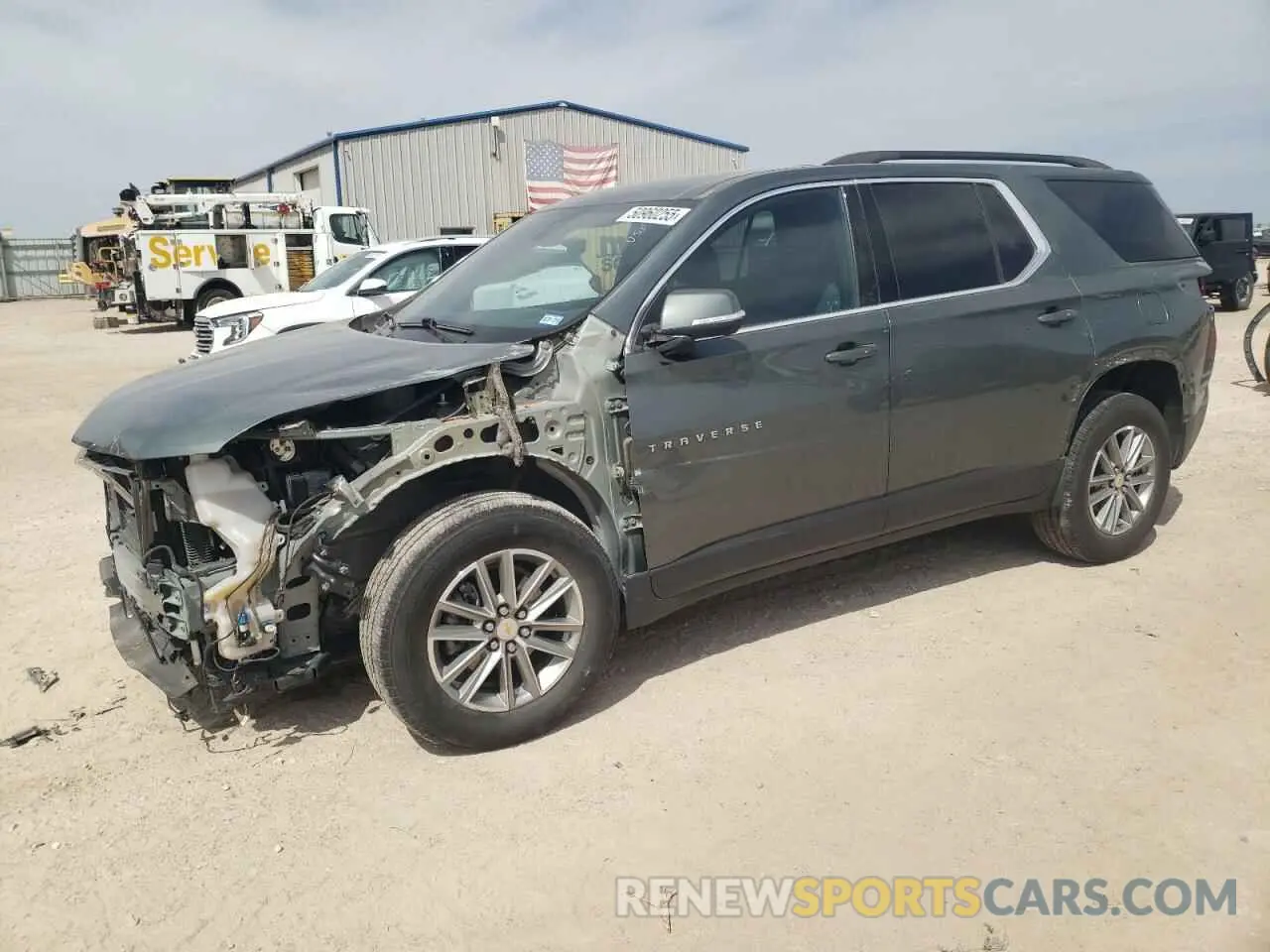 1 Photograph of a damaged car 1GNERGKW5PJ223247 CHEVROLET TRAVERSE 2023