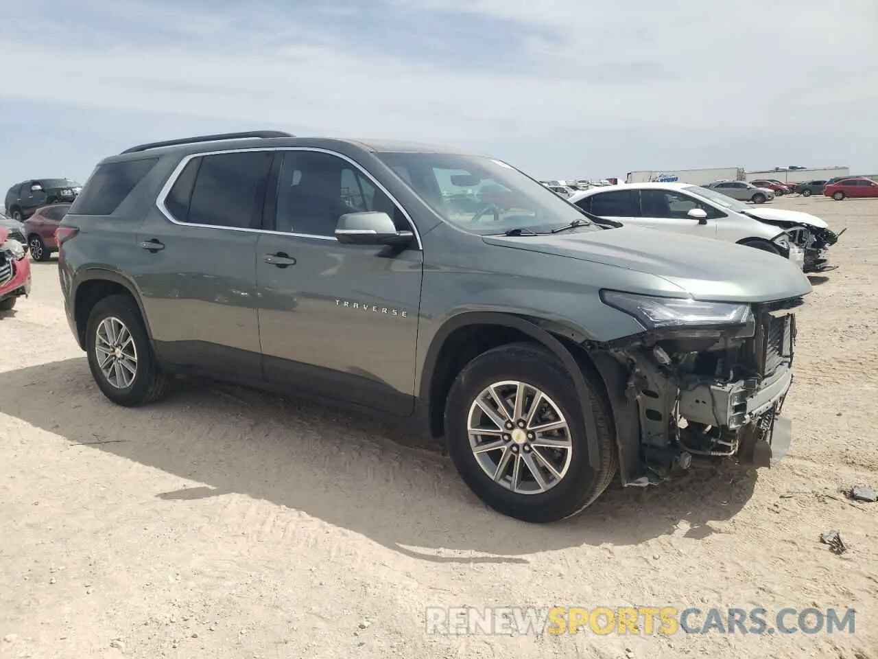 4 Photograph of a damaged car 1GNERGKW5PJ223247 CHEVROLET TRAVERSE 2023
