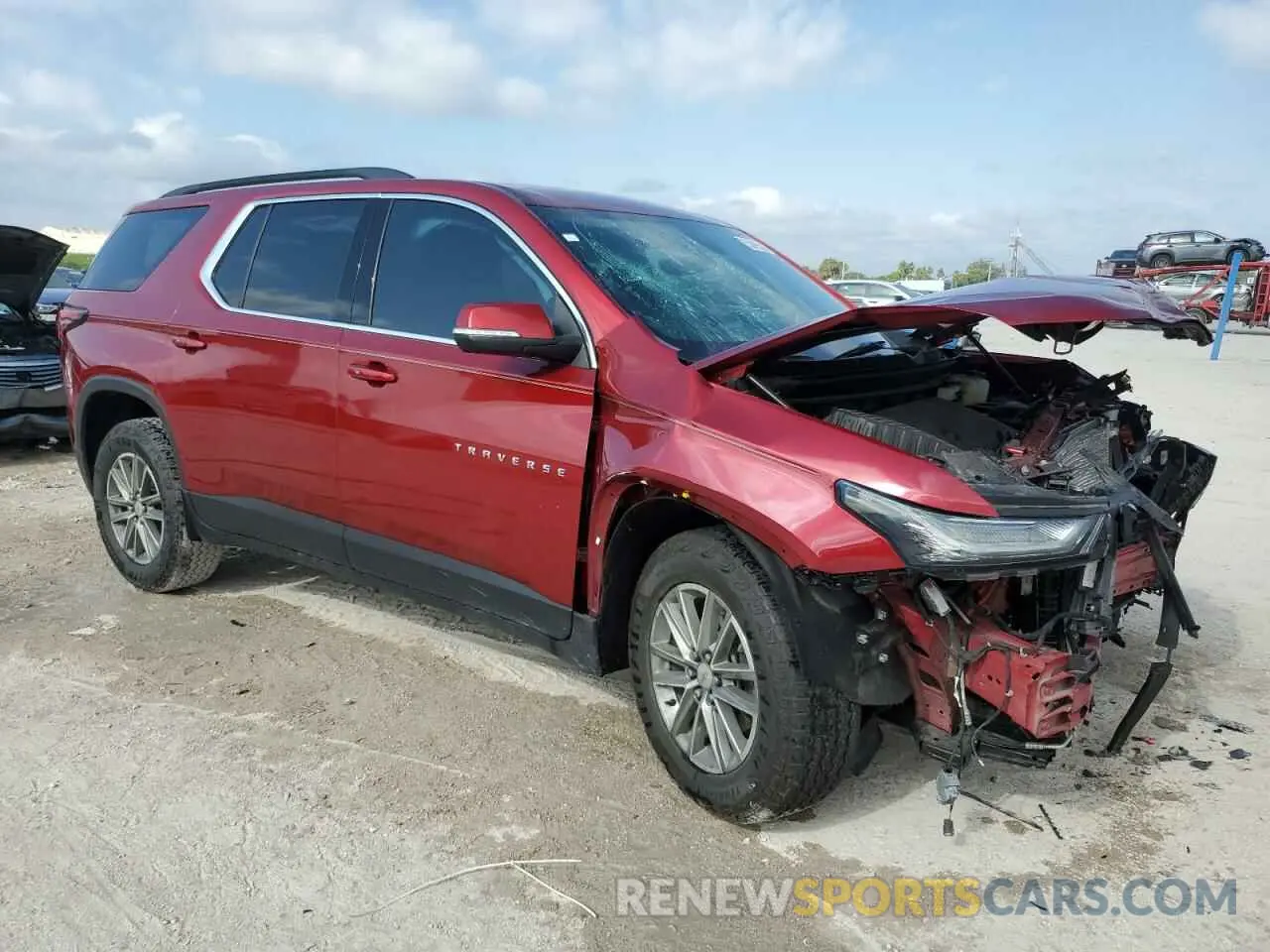 4 Photograph of a damaged car 1GNERHKW0PJ168132 CHEVROLET TRAVERSE 2023