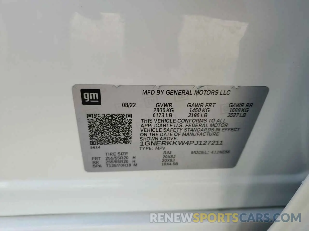 14 Фотография поврежденного автомобиля 1GNERKKW4PJ127211 CHEVROLET TRAVERSE 2023