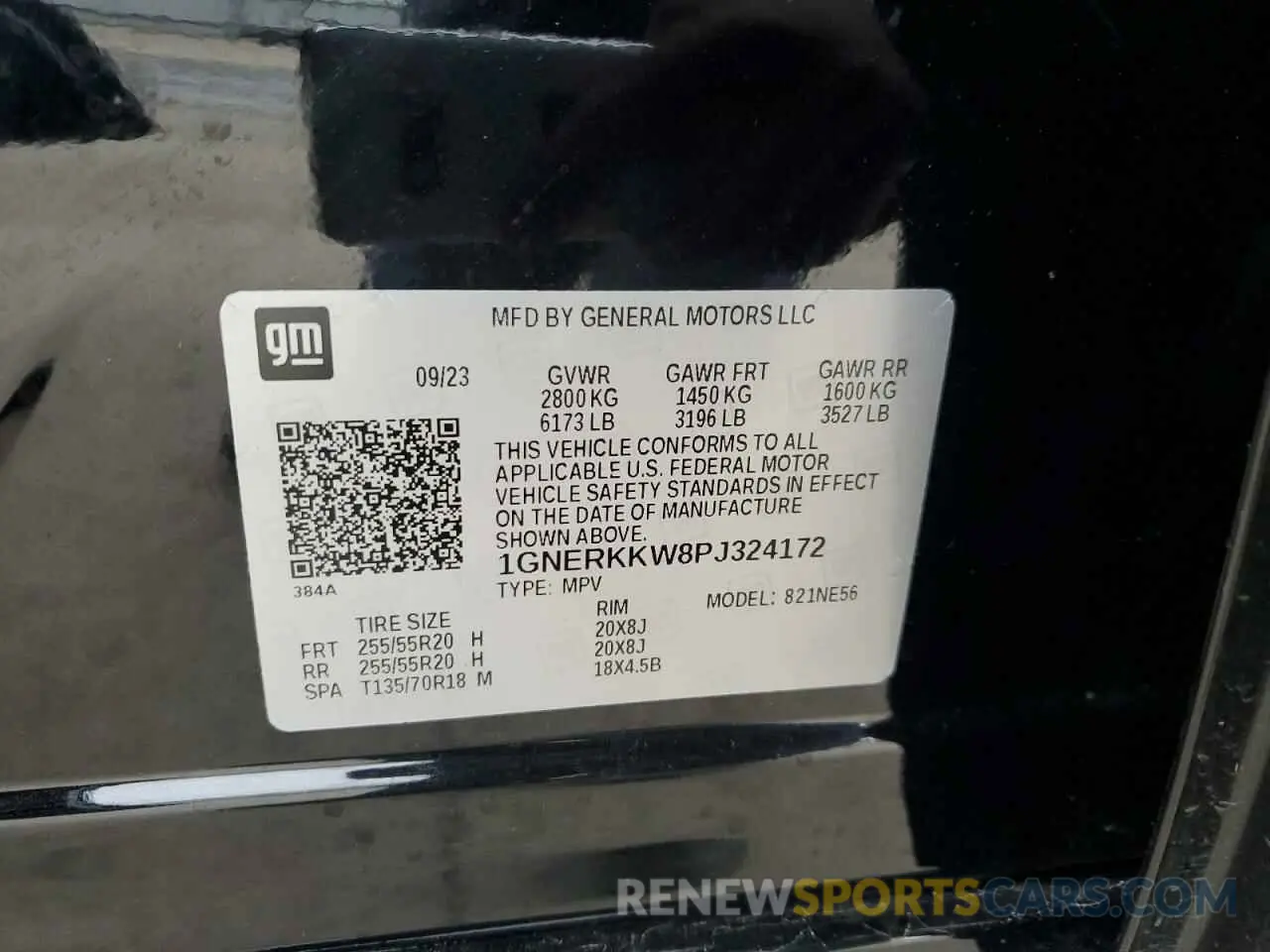 13 Photograph of a damaged car 1GNERKKW8PJ324172 CHEVROLET TRAVERSE 2023
