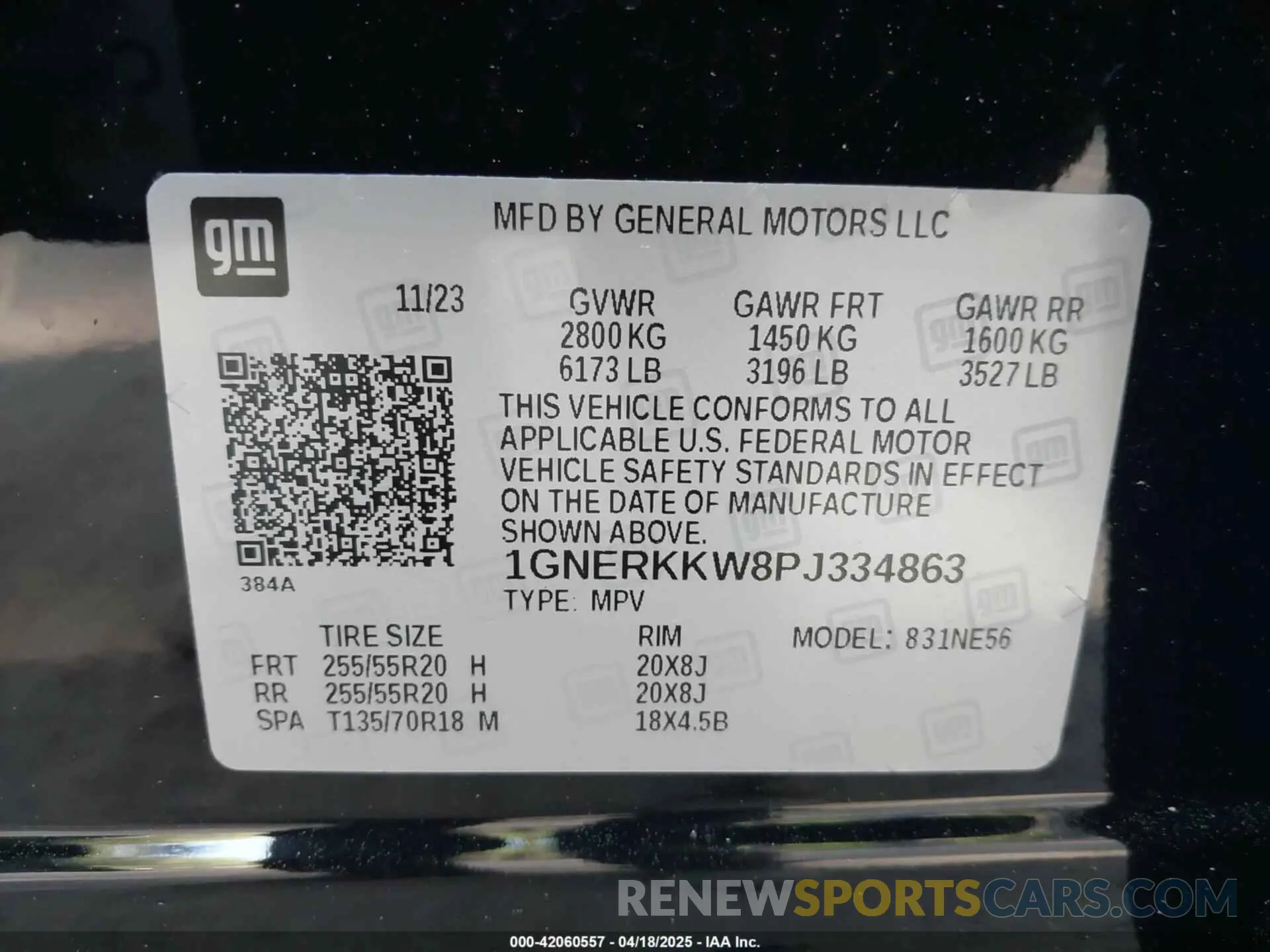 9 Фотография поврежденного автомобиля 1GNERKKW8PJ334863 CHEVROLET TRAVERSE 2023