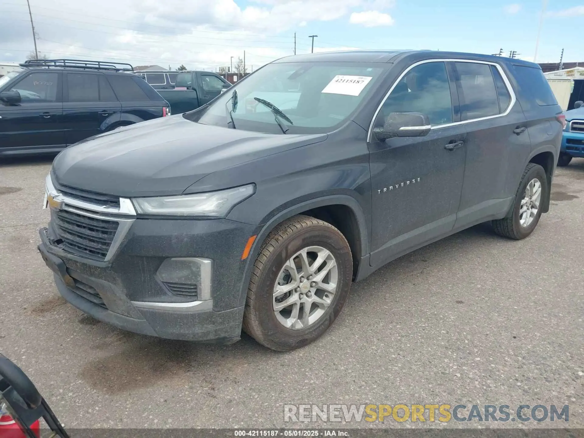 2 Photograph of a damaged car 1GNERLKW7PJ242259 CHEVROLET TRAVERSE 2023