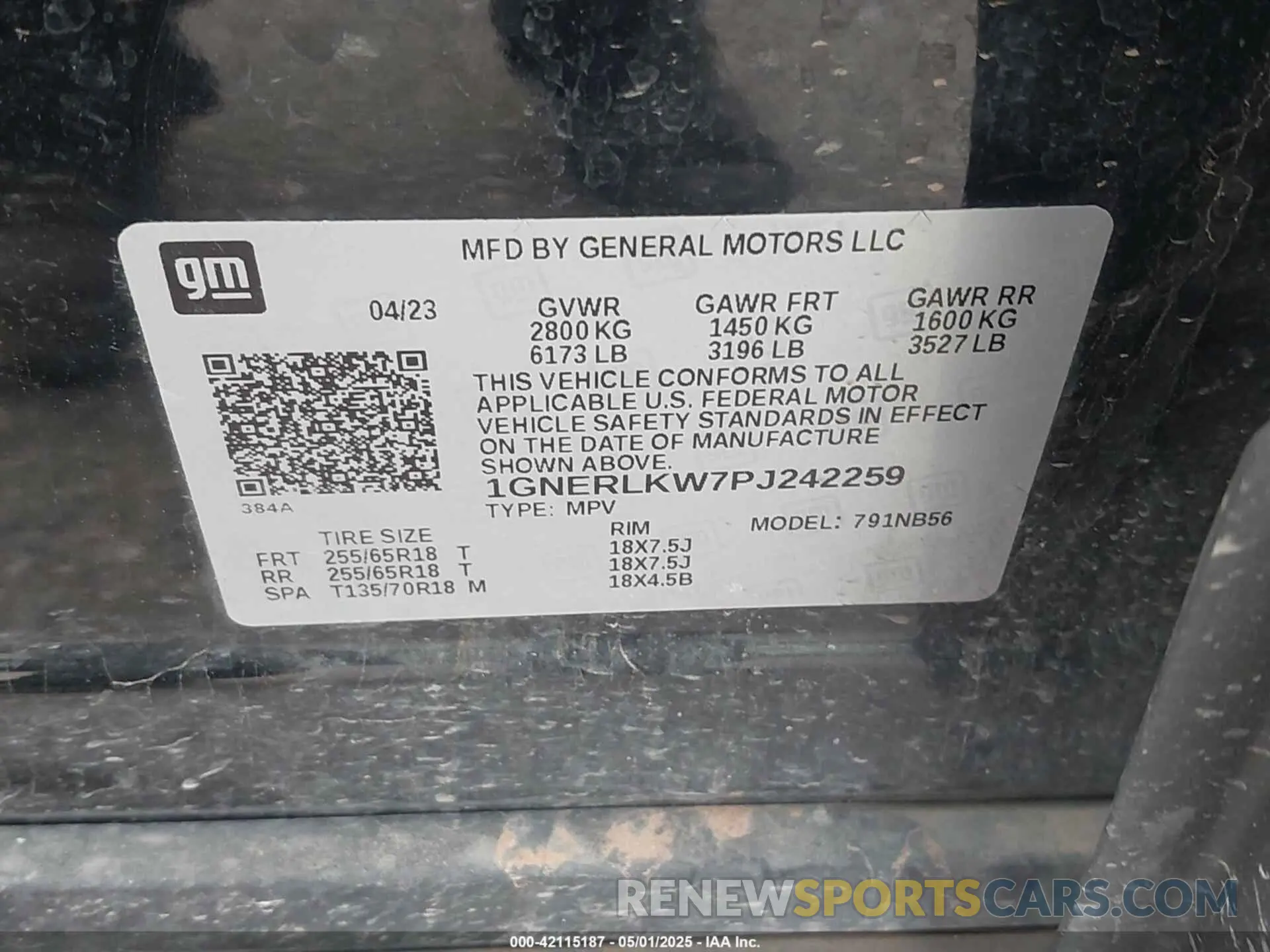 9 Photograph of a damaged car 1GNERLKW7PJ242259 CHEVROLET TRAVERSE 2023