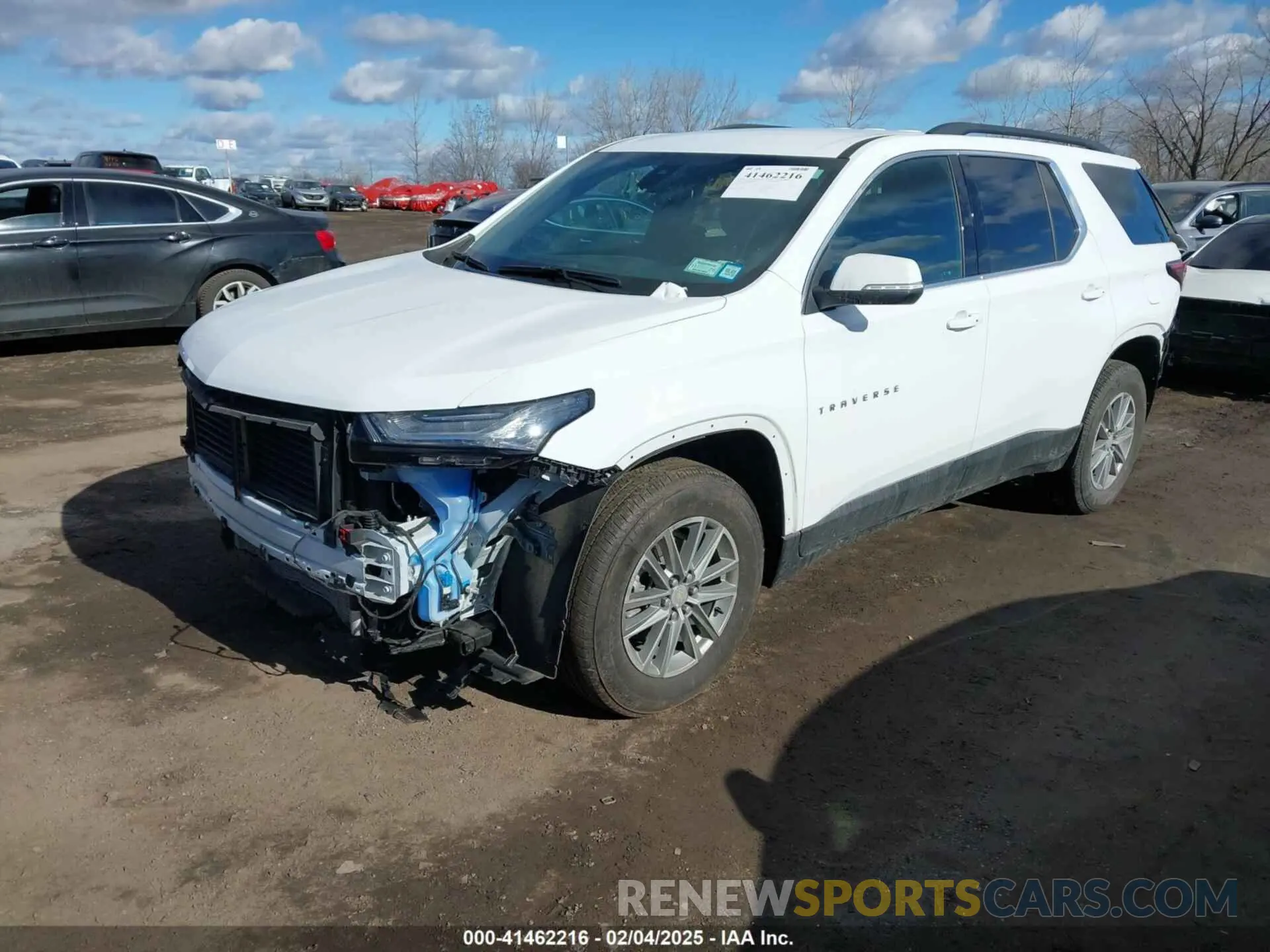 2 Photograph of a damaged car 1GNEVGKW3PJ224425 CHEVROLET TRAVERSE 2023