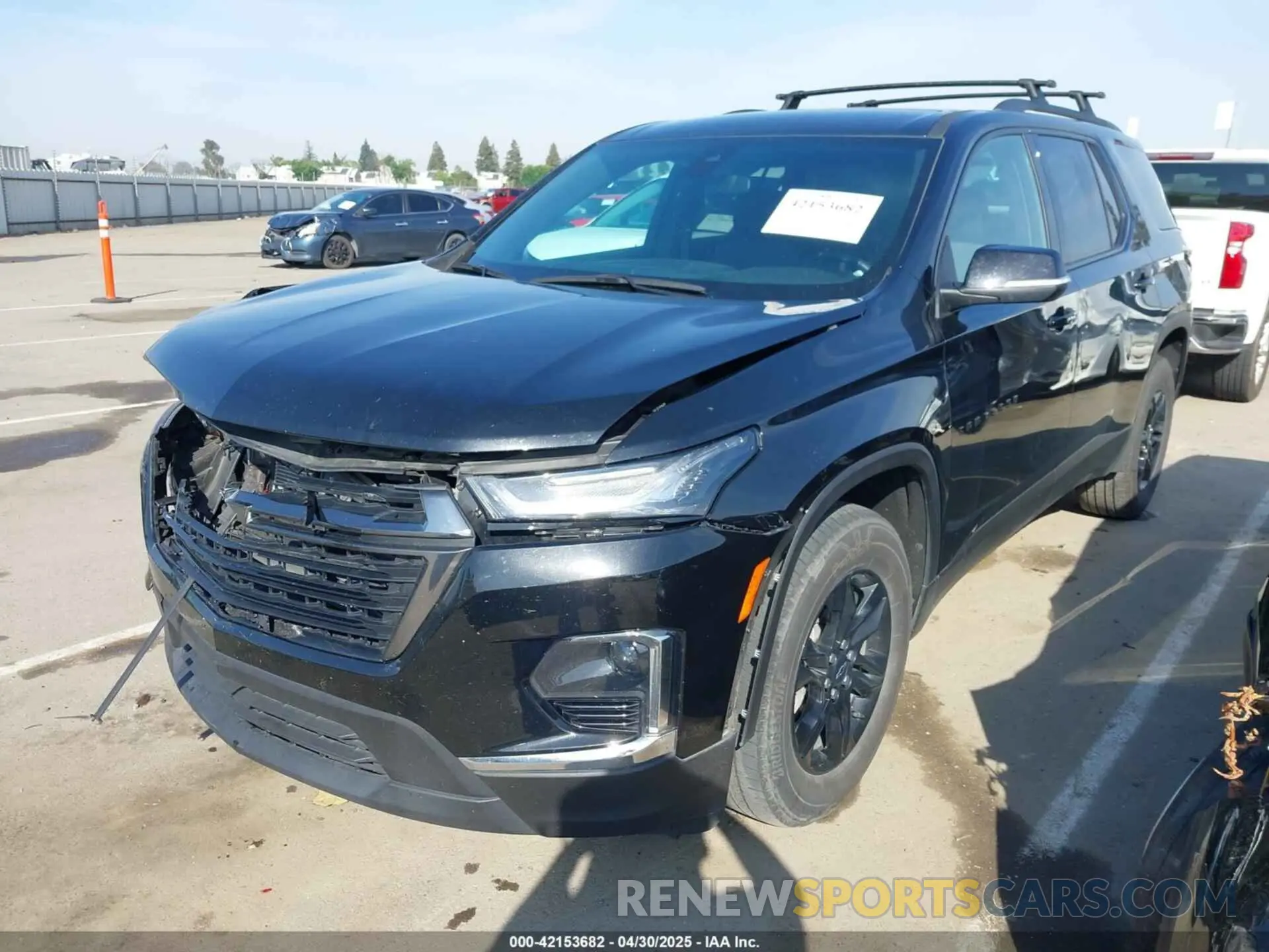 2 Photograph of a damaged car 1GNEVGKW9PJ296374 CHEVROLET TRAVERSE 2023