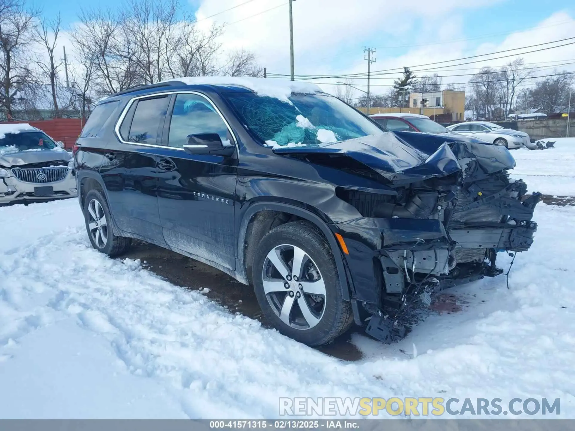 1 Photograph of a damaged car 1GNEVHKW0PJ154971 CHEVROLET TRAVERSE 2023