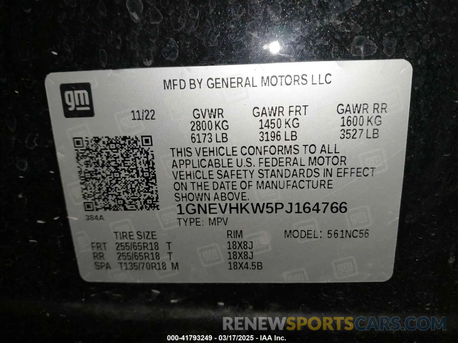 9 Photograph of a damaged car 1GNEVHKW5PJ164766 CHEVROLET TRAVERSE 2023