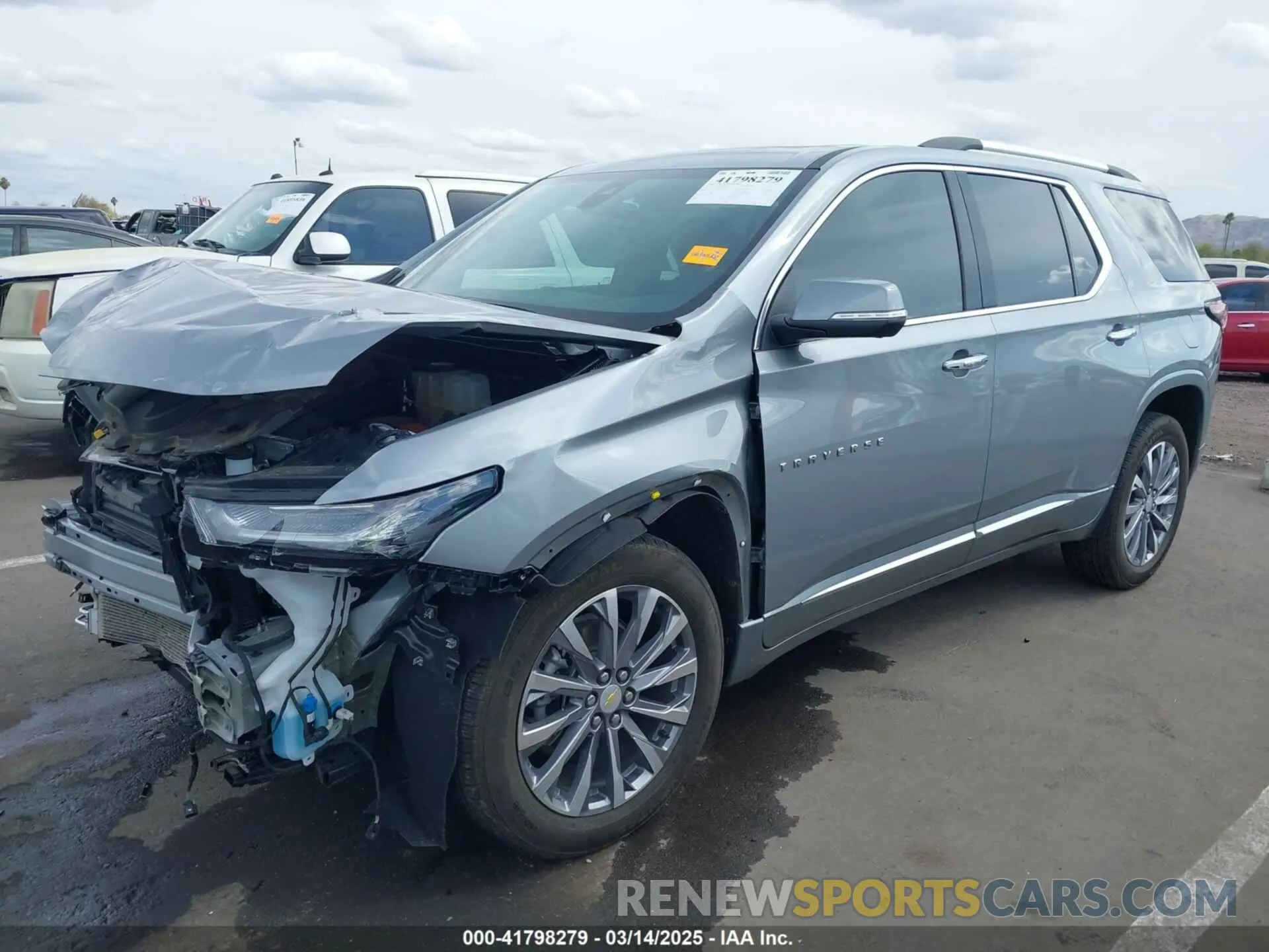 2 Фотография поврежденного автомобиля 1GNEVKKW6PJ287411 CHEVROLET TRAVERSE 2023