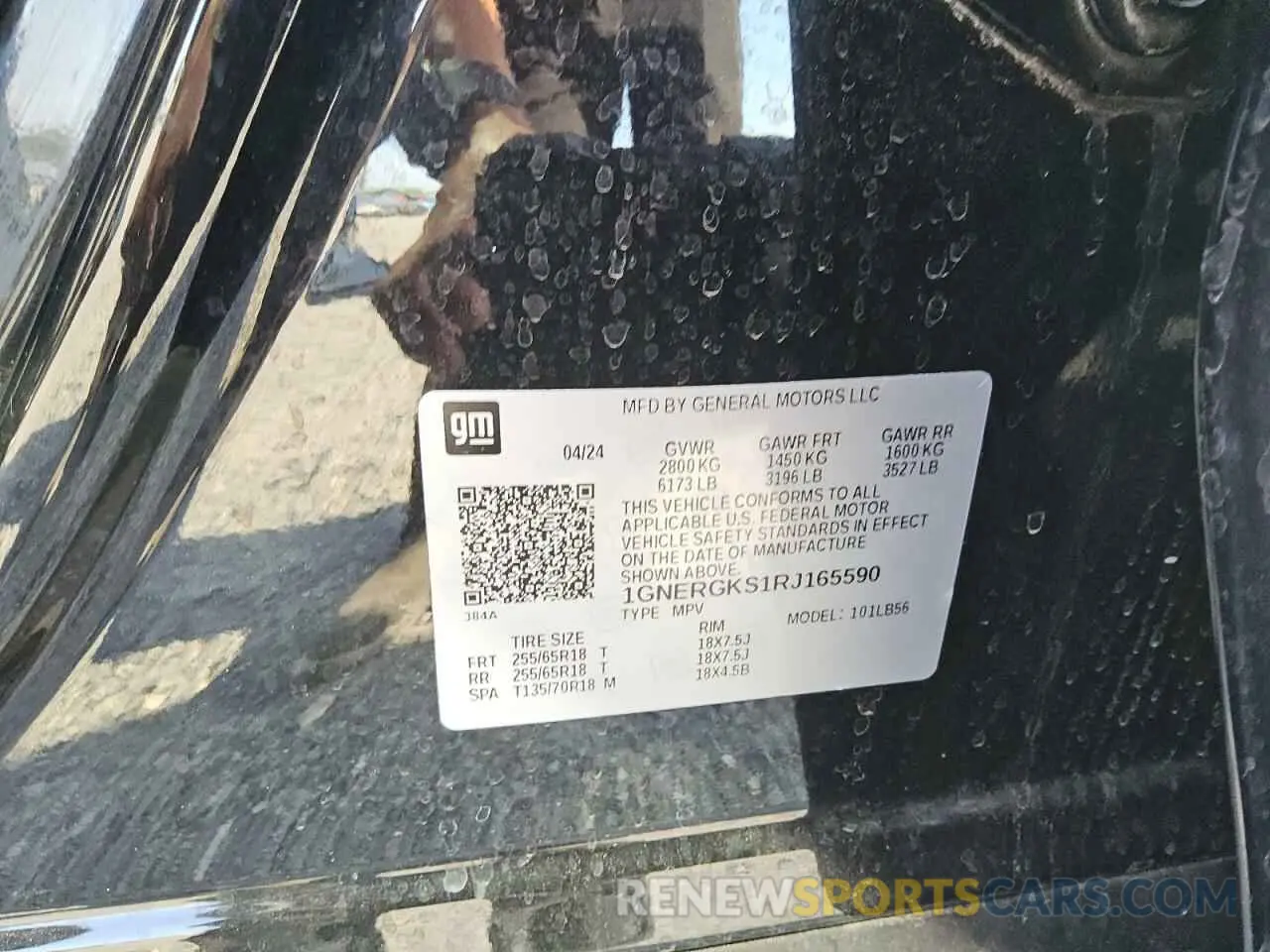 13 Photograph of a damaged car 1GNERGKS1RJ165590 CHEVROLET TRAVERSE 2024