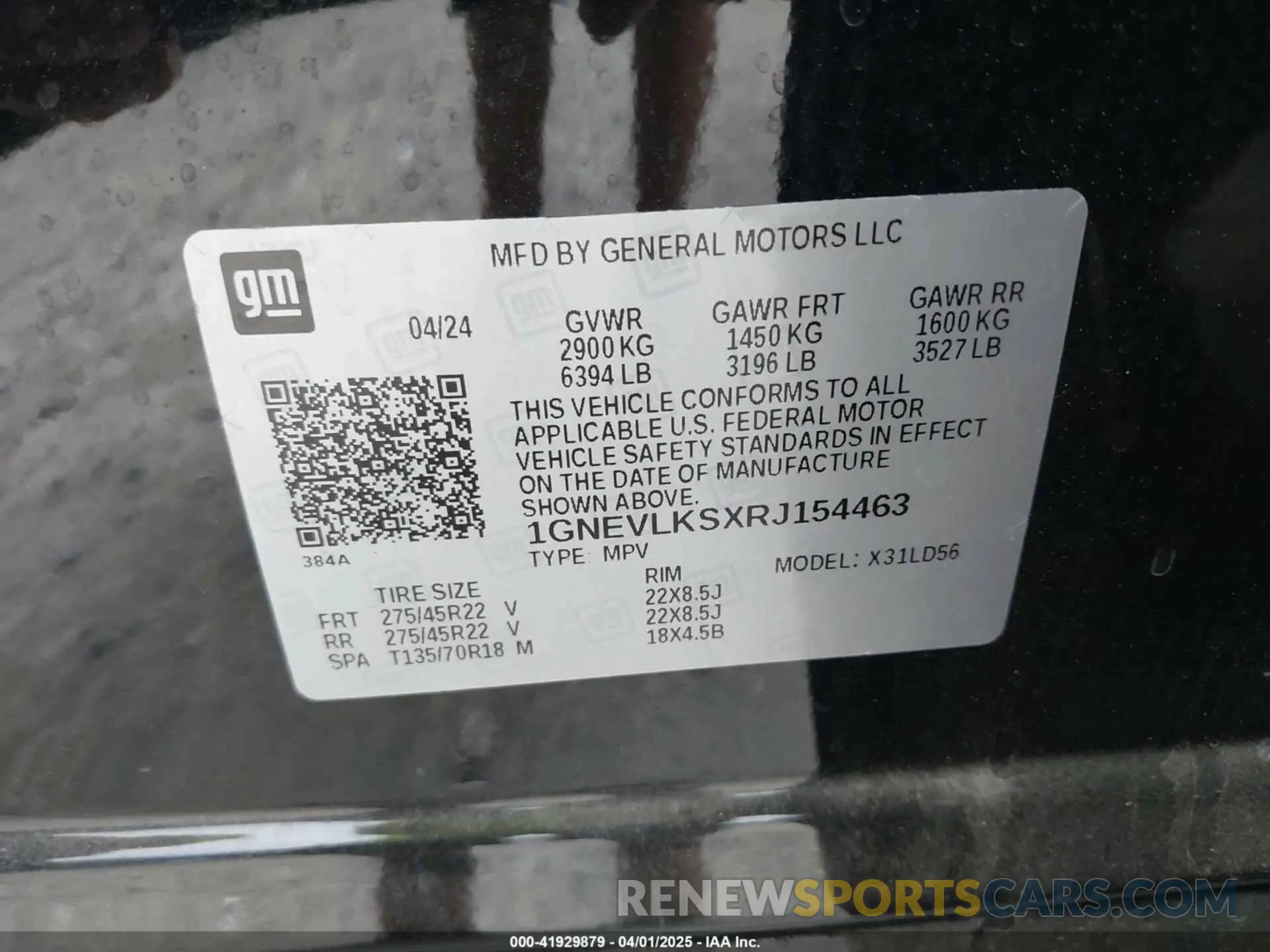 9 Фотография поврежденного автомобиля 1GNEVLKSXRJ154463 CHEVROLET TRAVERSE 2024