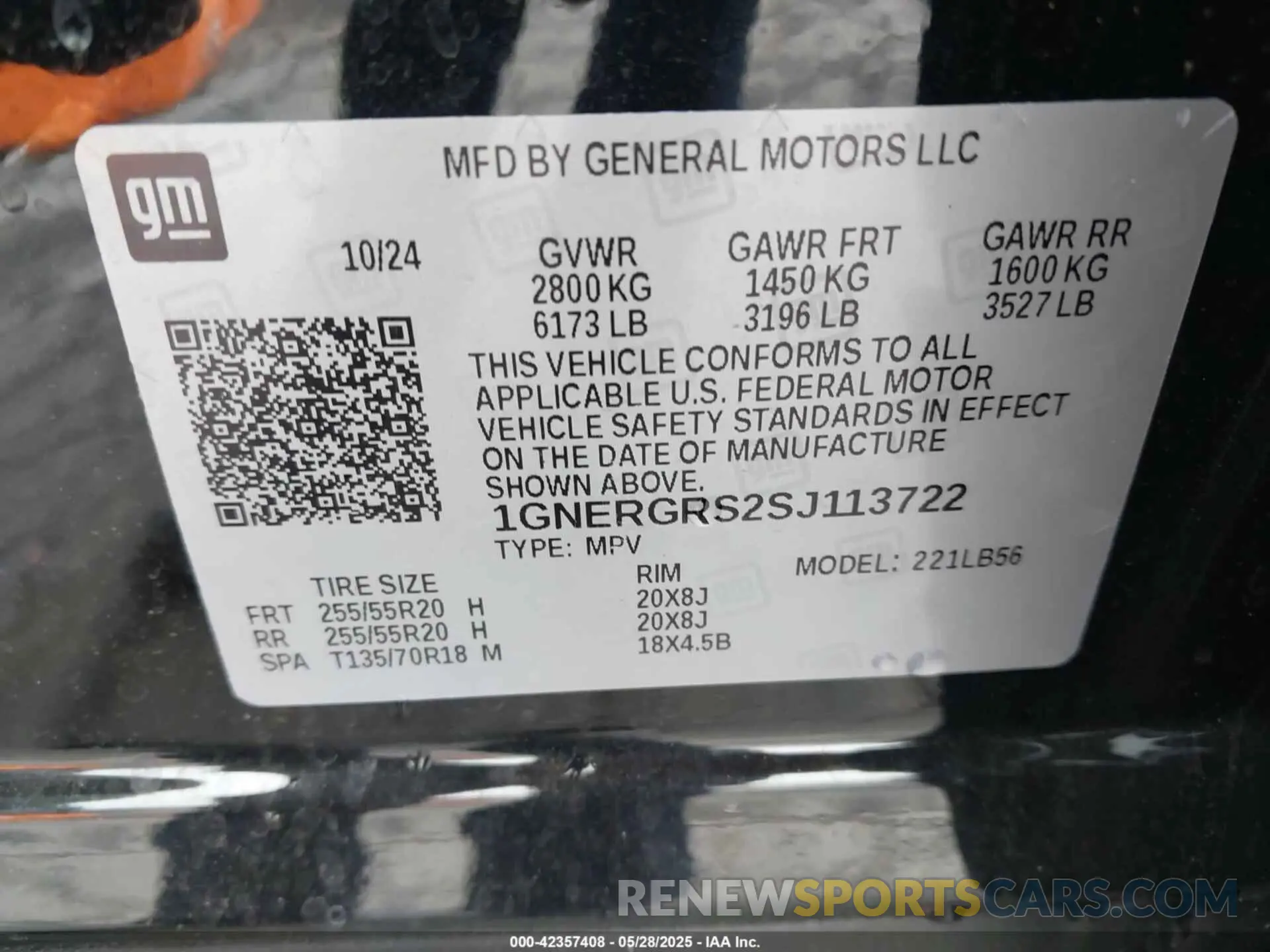 9 Фотография поврежденного автомобиля 1GNERGRS2SJ113722 CHEVROLET TRAVERSE 2025