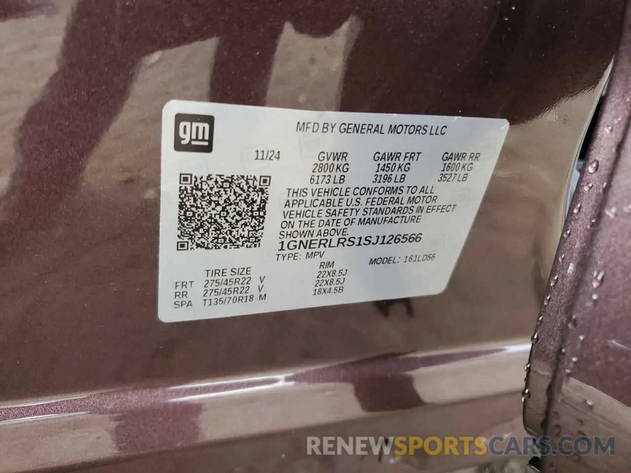 14 Photograph of a damaged car 1GNERLRS1SJ126566 CHEVROLET TRAVERSE 2025