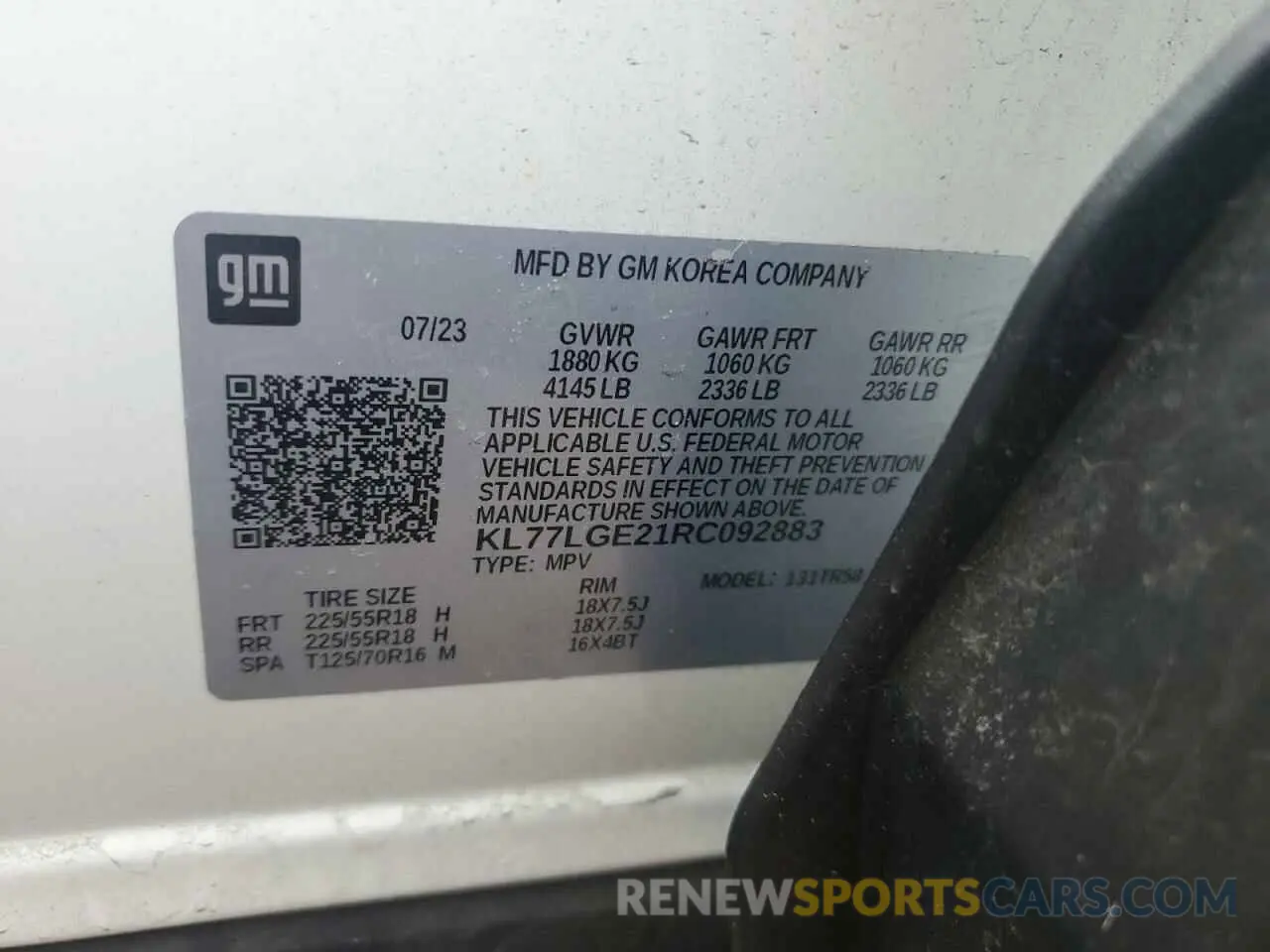 14 Фотография поврежденного автомобиля KL77LGE21RC092883 CHEVROLET TRAX 1RS 2024