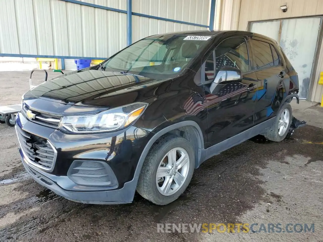 1 Photograph of a damaged car 3GNCJKSB1KL365840 CHEVROLET TRAX 2019