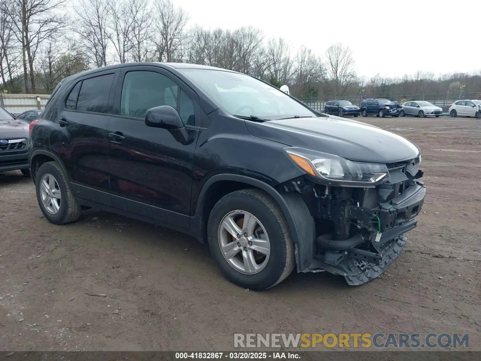 1 Photograph of a damaged car 3GNCJKSB1KL386803 CHEVROLET TRAX 2019