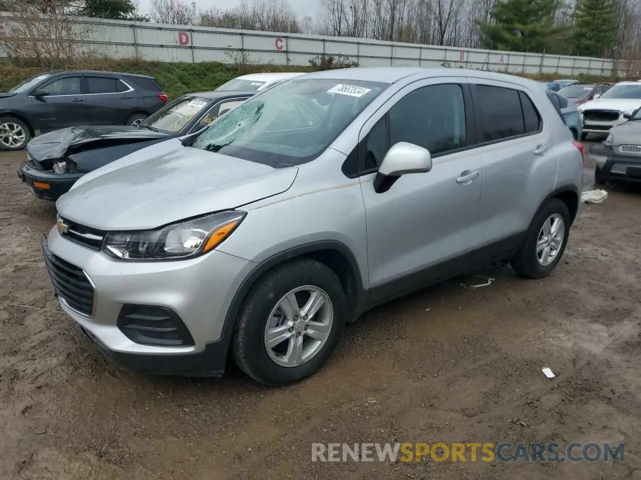 1 Photograph of a damaged car 3GNCJKSBXKL373354 CHEVROLET TRAX 2019