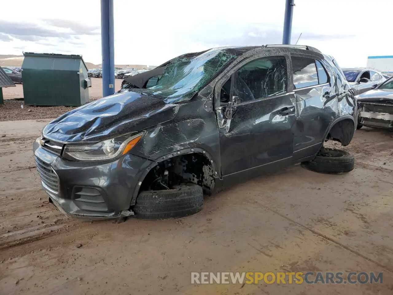 1 Photograph of a damaged car 3GNCJLSB0KL135051 CHEVROLET TRAX 2019