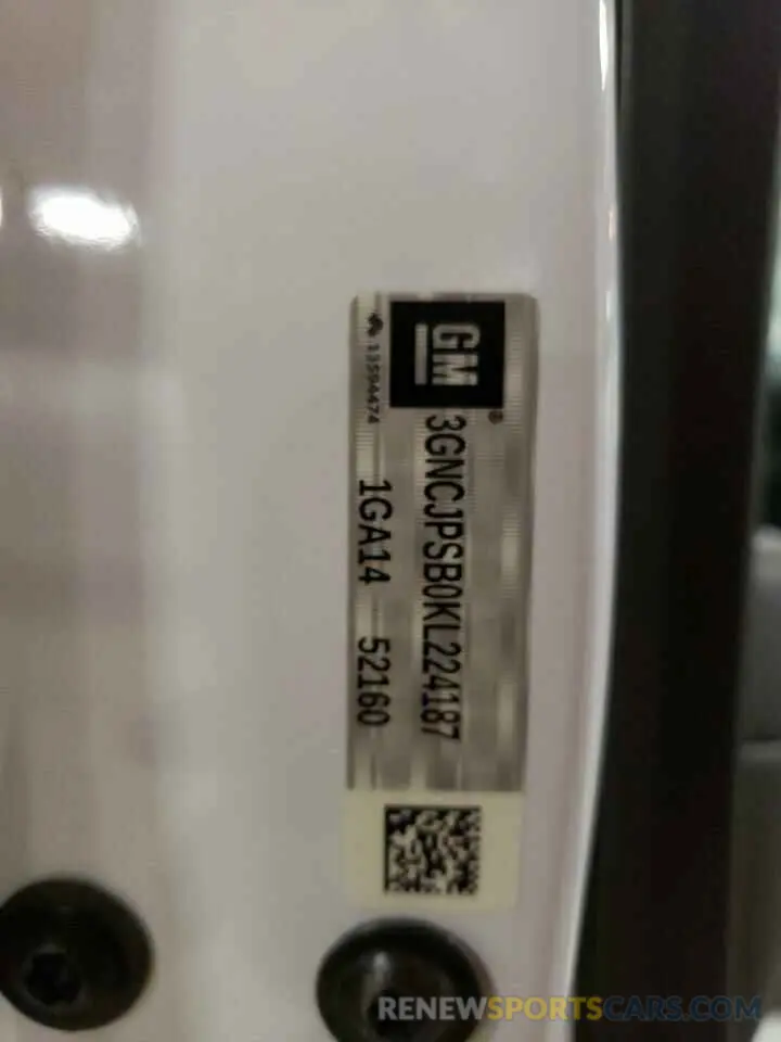 14 Фотография поврежденного автомобиля 3GNCJPSB0KL224187 CHEVROLET TRAX 2019