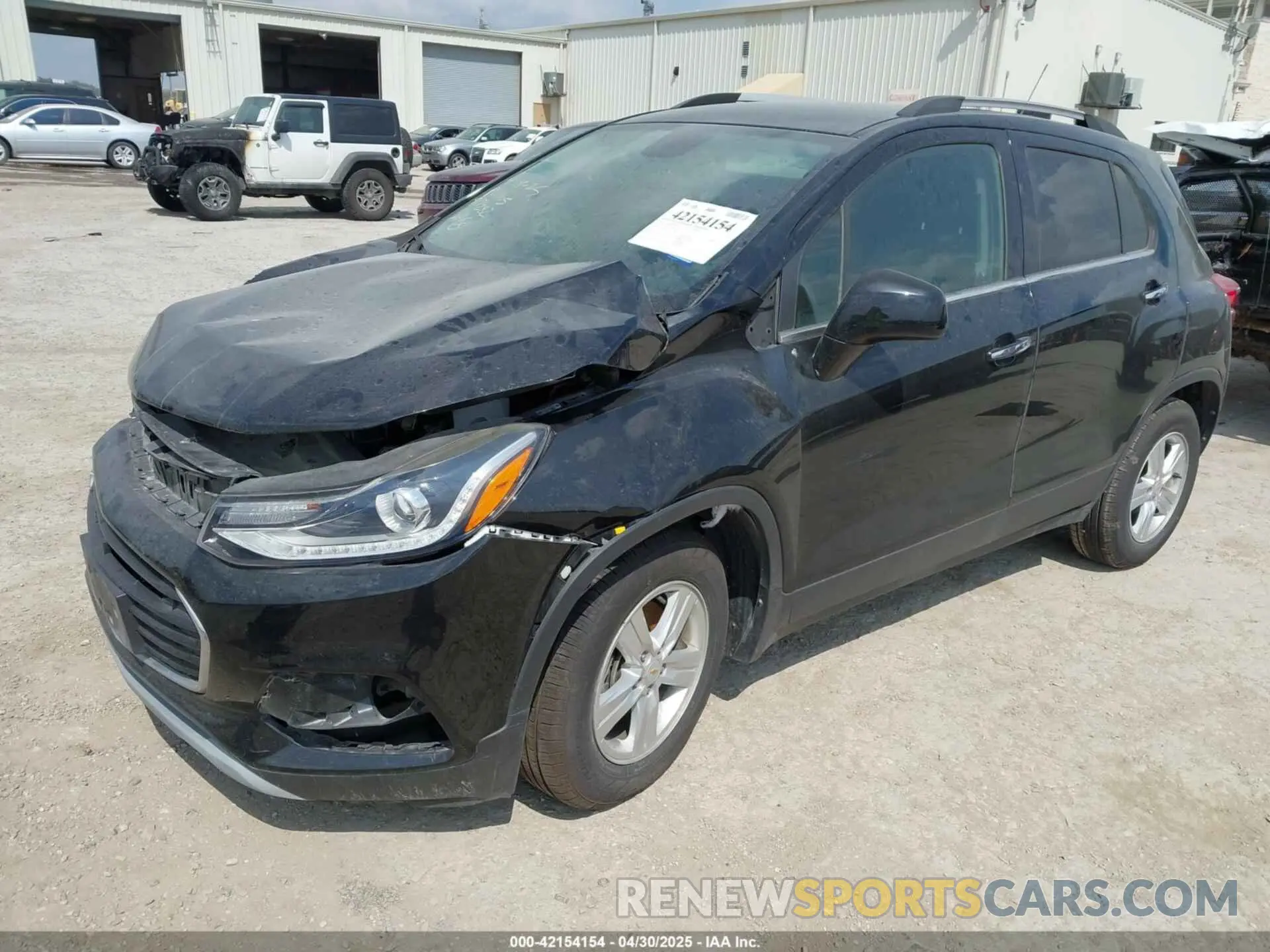 2 Photograph of a damaged car KL7CJLSB1KB817282 CHEVROLET TRAX 2019