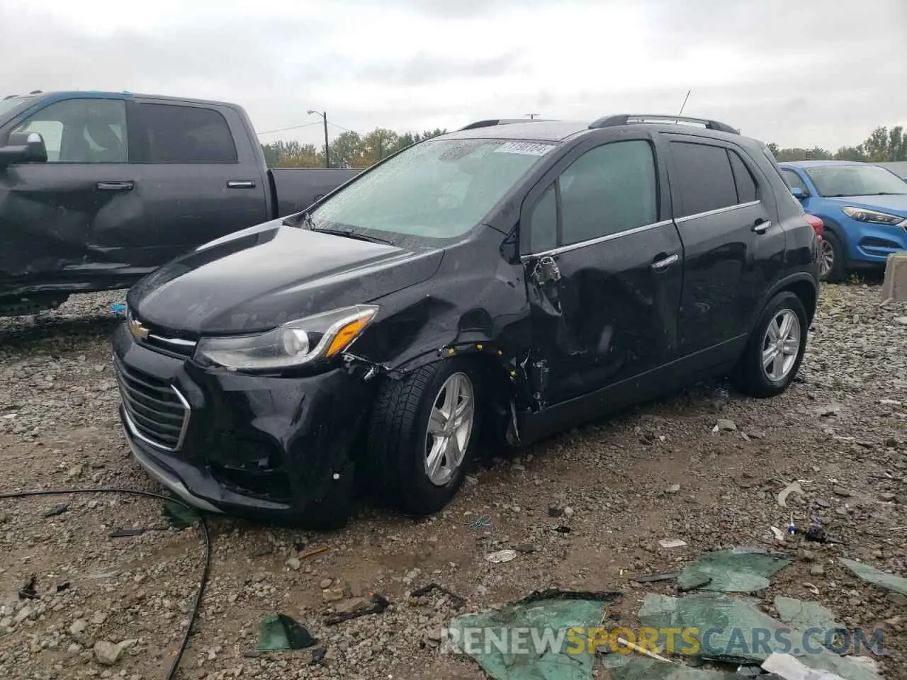 1 Photograph of a damaged car KL7CJLSB6KB747908 CHEVROLET TRAX 2019