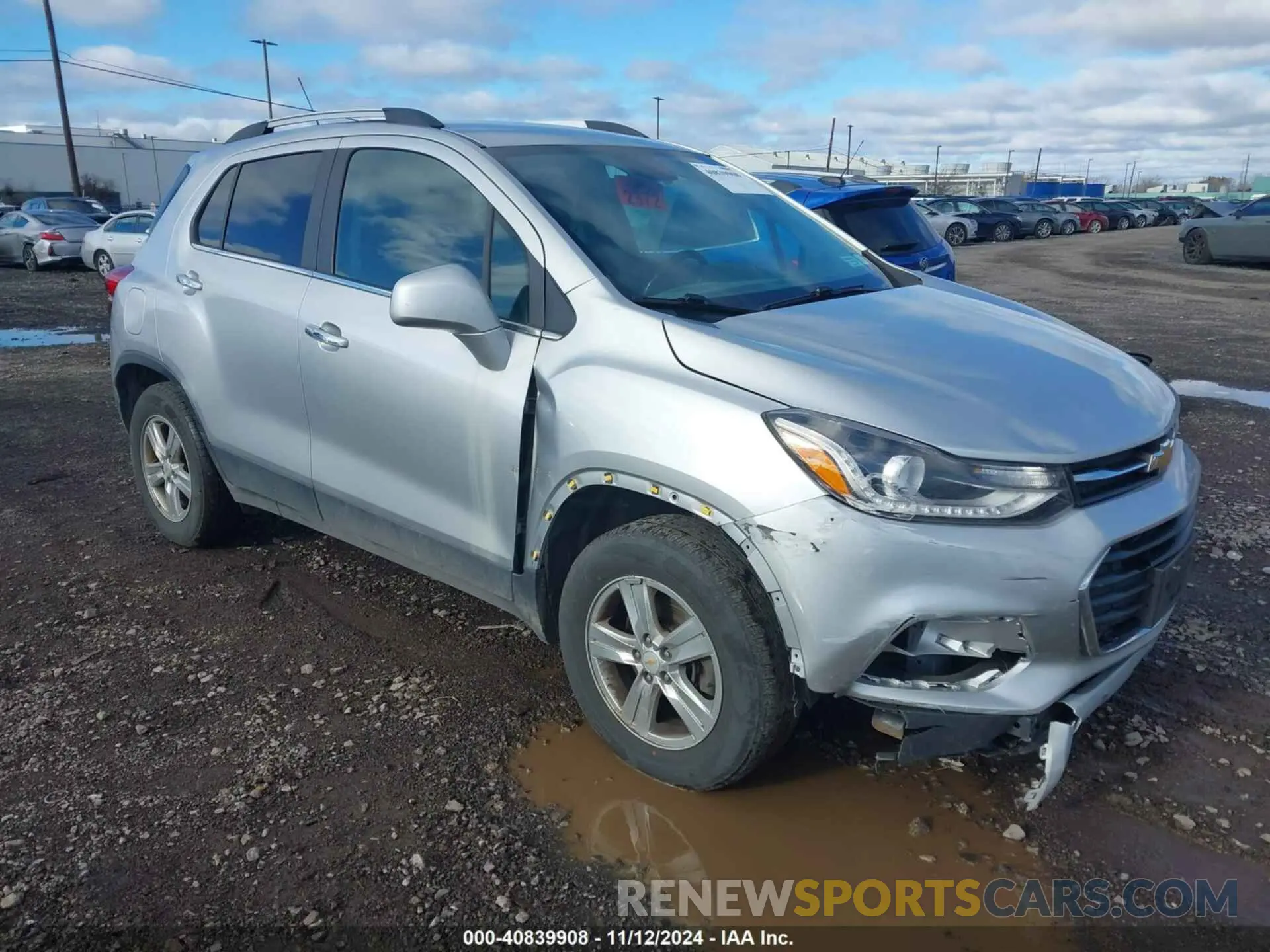 1 Photograph of a damaged car KL7CJPSB8KB830991 CHEVROLET TRAX 2019