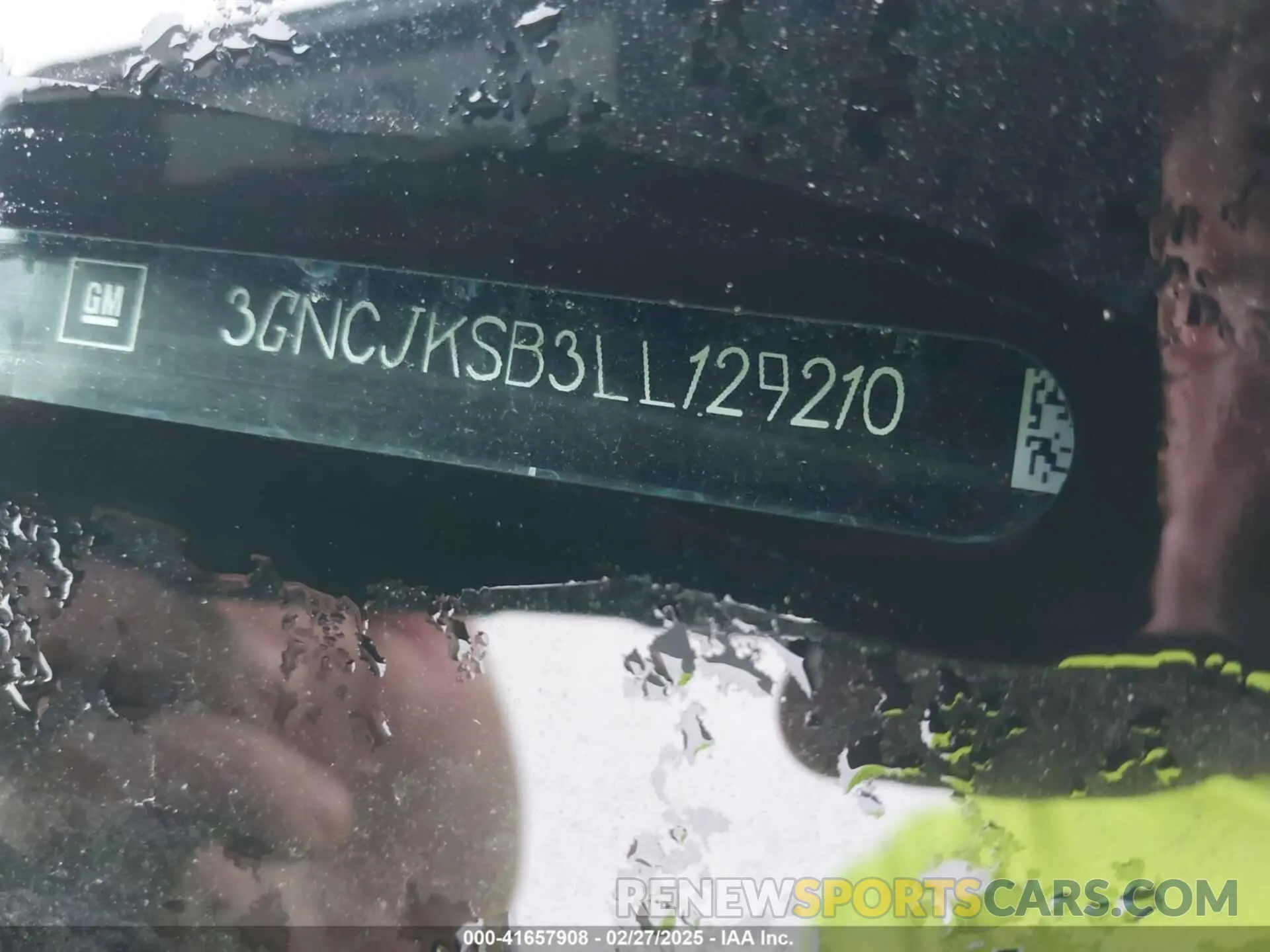 9 Фотография поврежденного автомобиля 3GNCJKSB3LL129210 CHEVROLET TRAX 2020