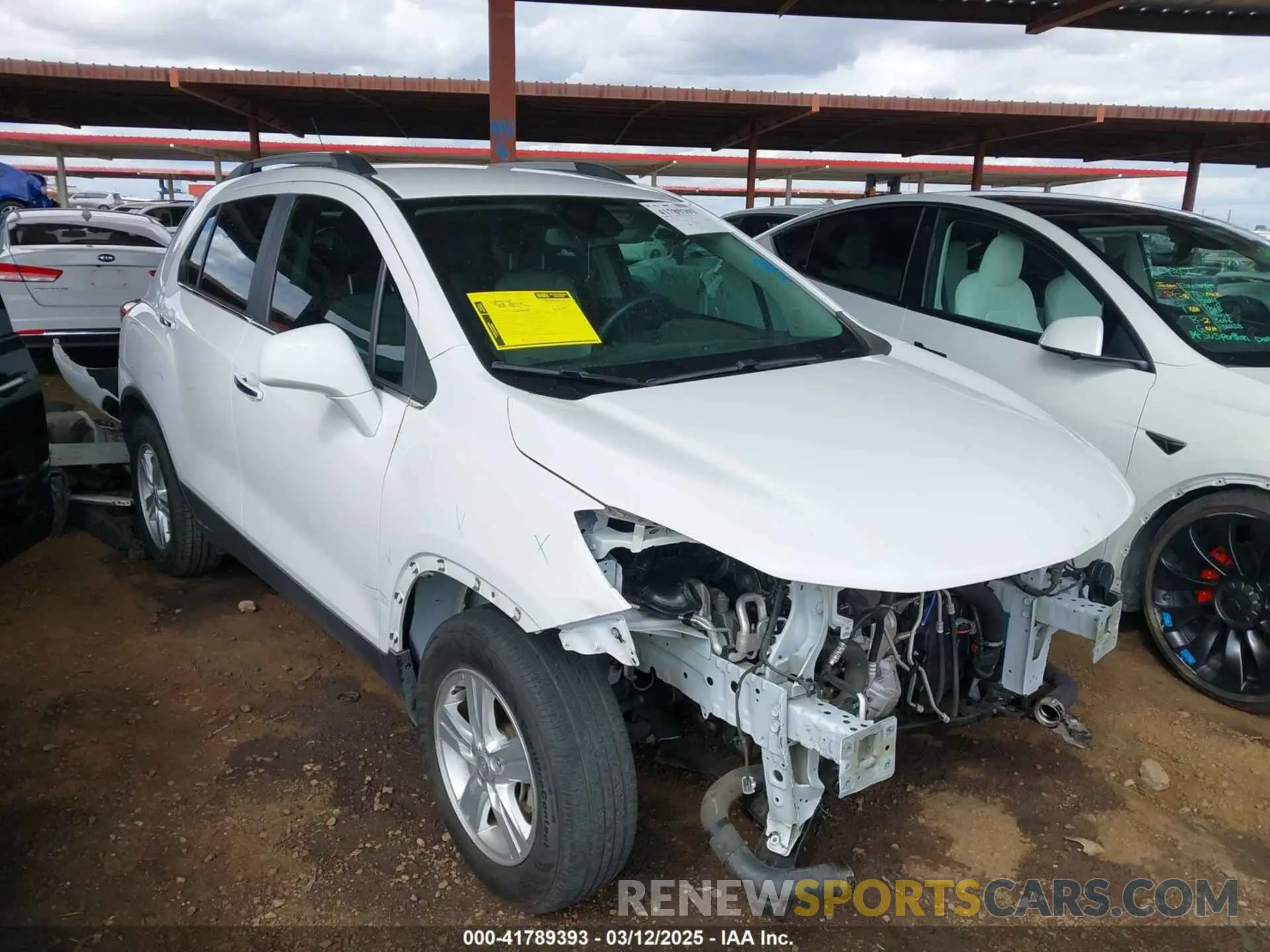 1 Photograph of a damaged car 3GNCJLSB4LL171777 CHEVROLET TRAX 2020