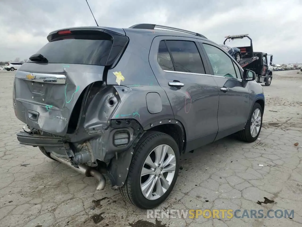 3 Фотография поврежденного автомобиля 3GNCJMSB3LL335977 CHEVROLET TRAX 2020