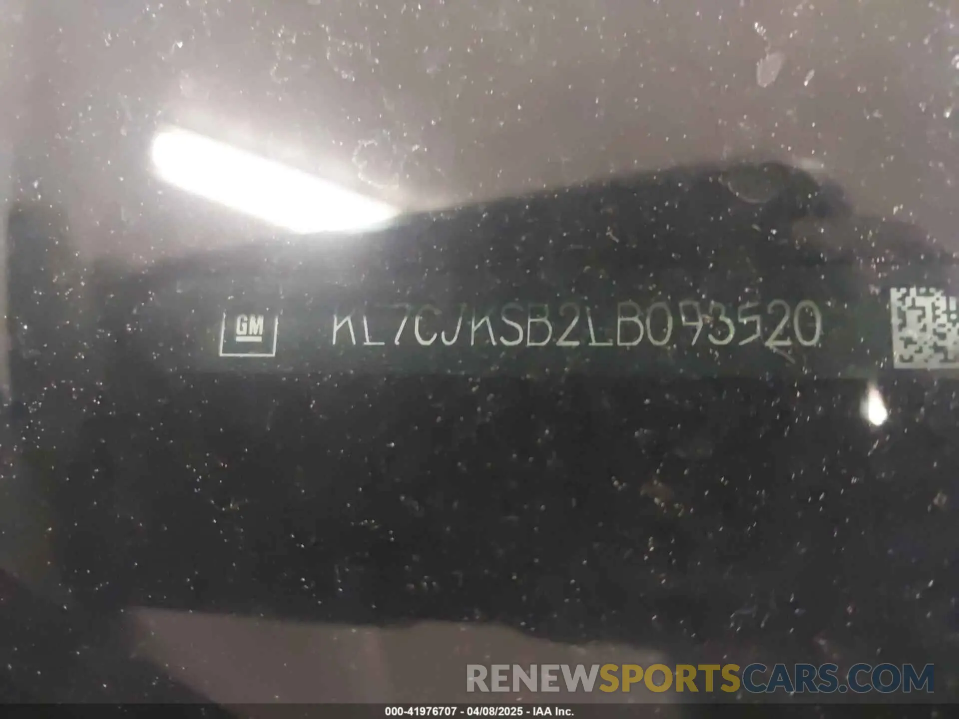 9 Фотография поврежденного автомобиля KL7CJKSB2LB093520 CHEVROLET TRAX 2020