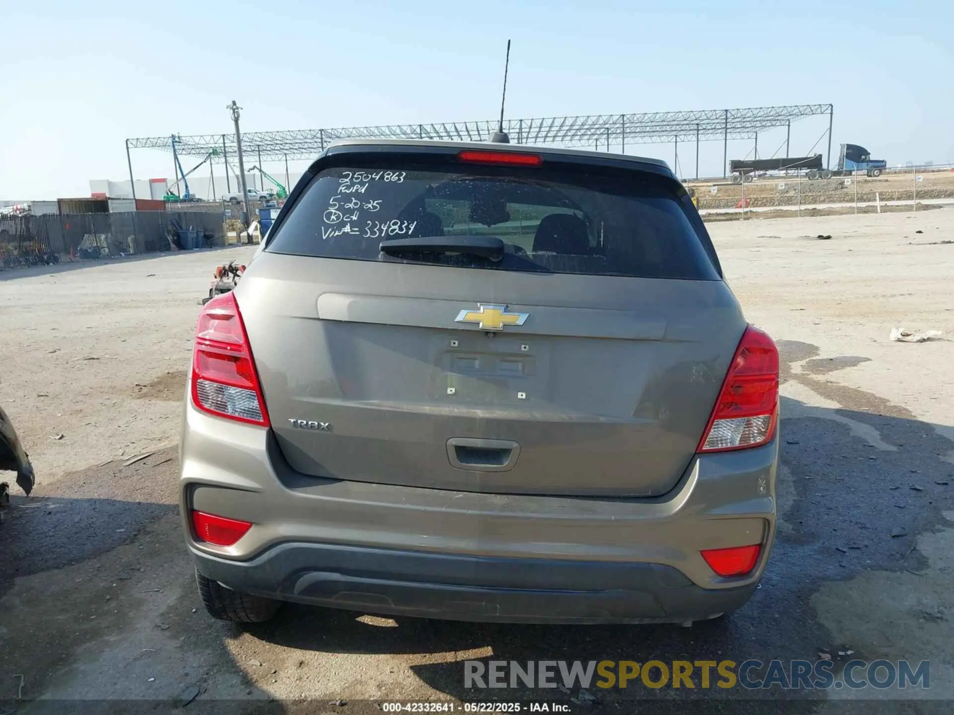 16 Photograph of a damaged car KL7CJKSB4LB334834 CHEVROLET TRAX 2020