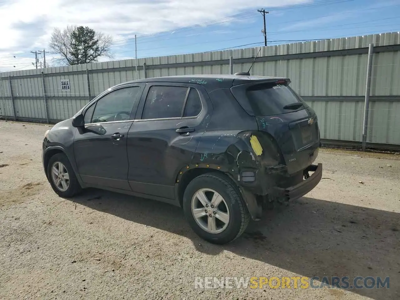2 Фотография поврежденного автомобиля KL7CJKSB7LB040697 CHEVROLET TRAX 2020