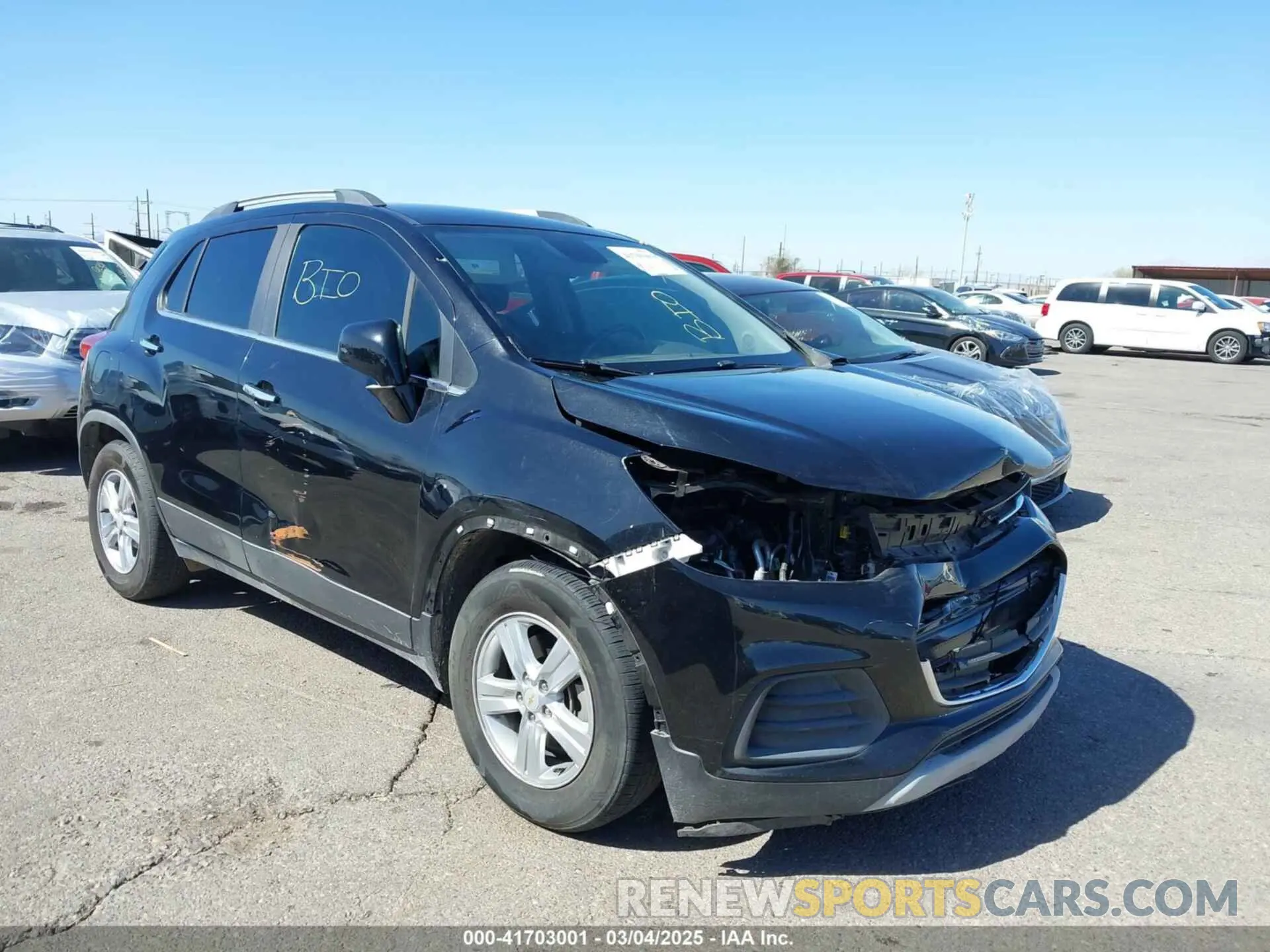 1 Фотография поврежденного автомобиля KL7CJLSB0LB042443 CHEVROLET TRAX 2020