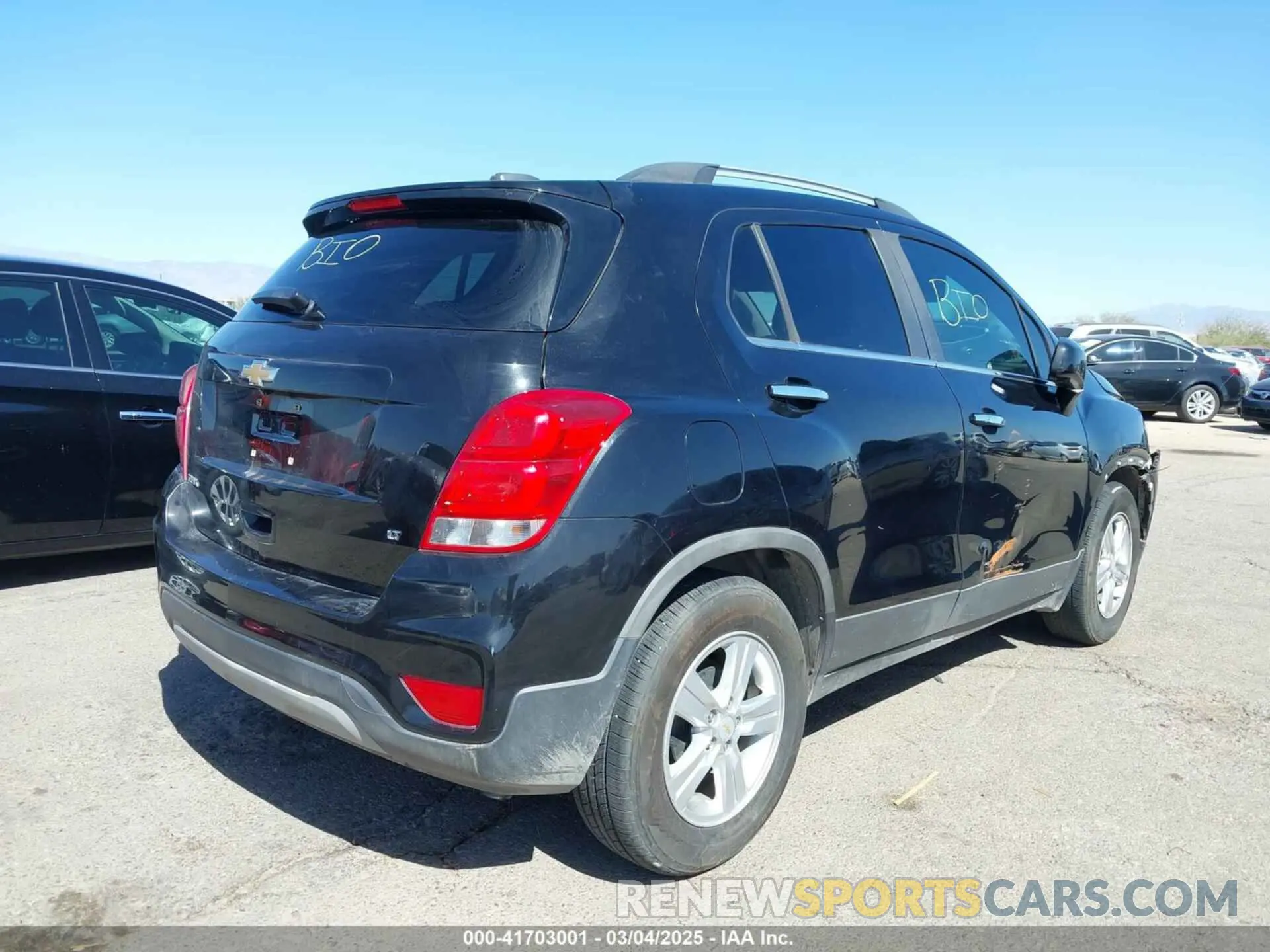 4 Фотография поврежденного автомобиля KL7CJLSB0LB042443 CHEVROLET TRAX 2020