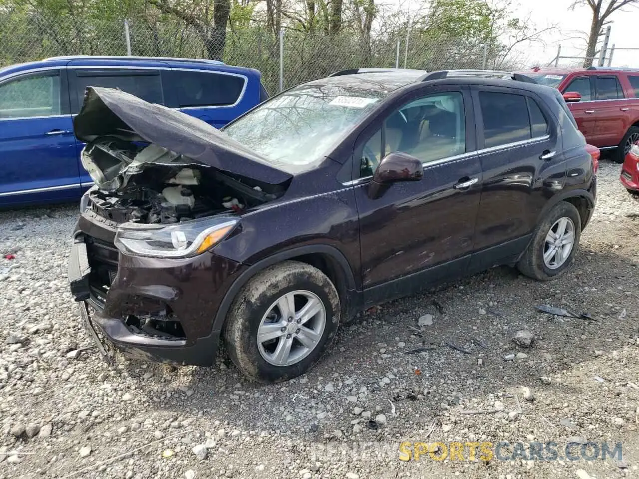 1 Photograph of a damaged car KL7CJLSB3LB343319 CHEVROLET TRAX 2020
