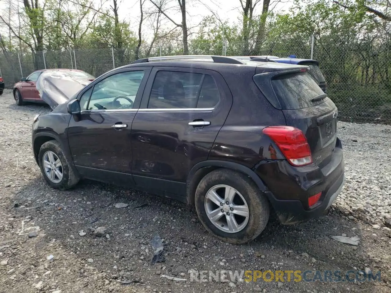 2 Photograph of a damaged car KL7CJLSB3LB343319 CHEVROLET TRAX 2020