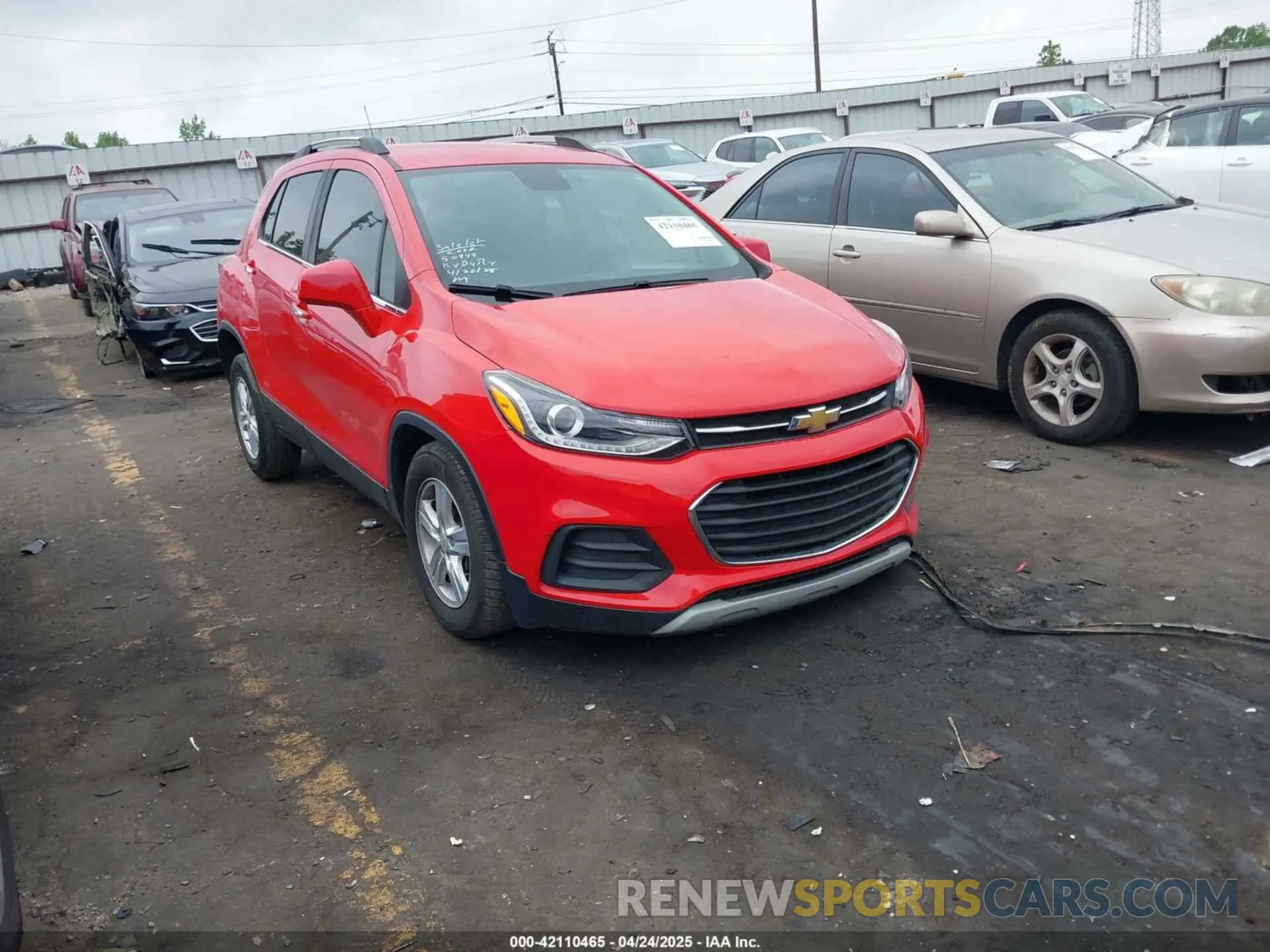 1 Фотография поврежденного автомобиля KL7CJLSB5LB343435 CHEVROLET TRAX 2020