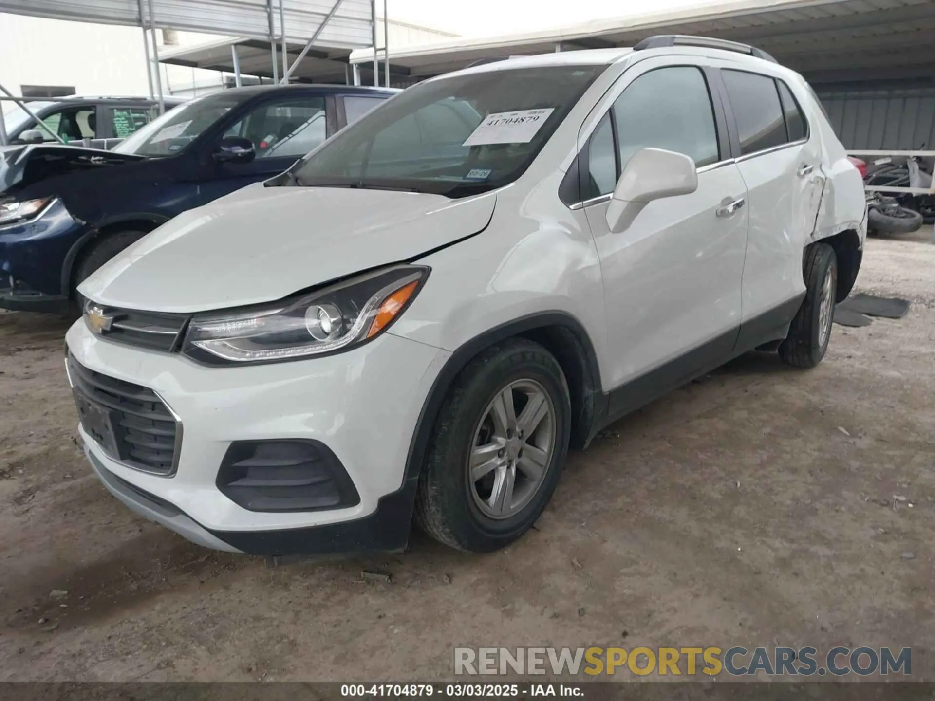 2 Photograph of a damaged car KL7CJLSBXLB010793 CHEVROLET TRAX 2020