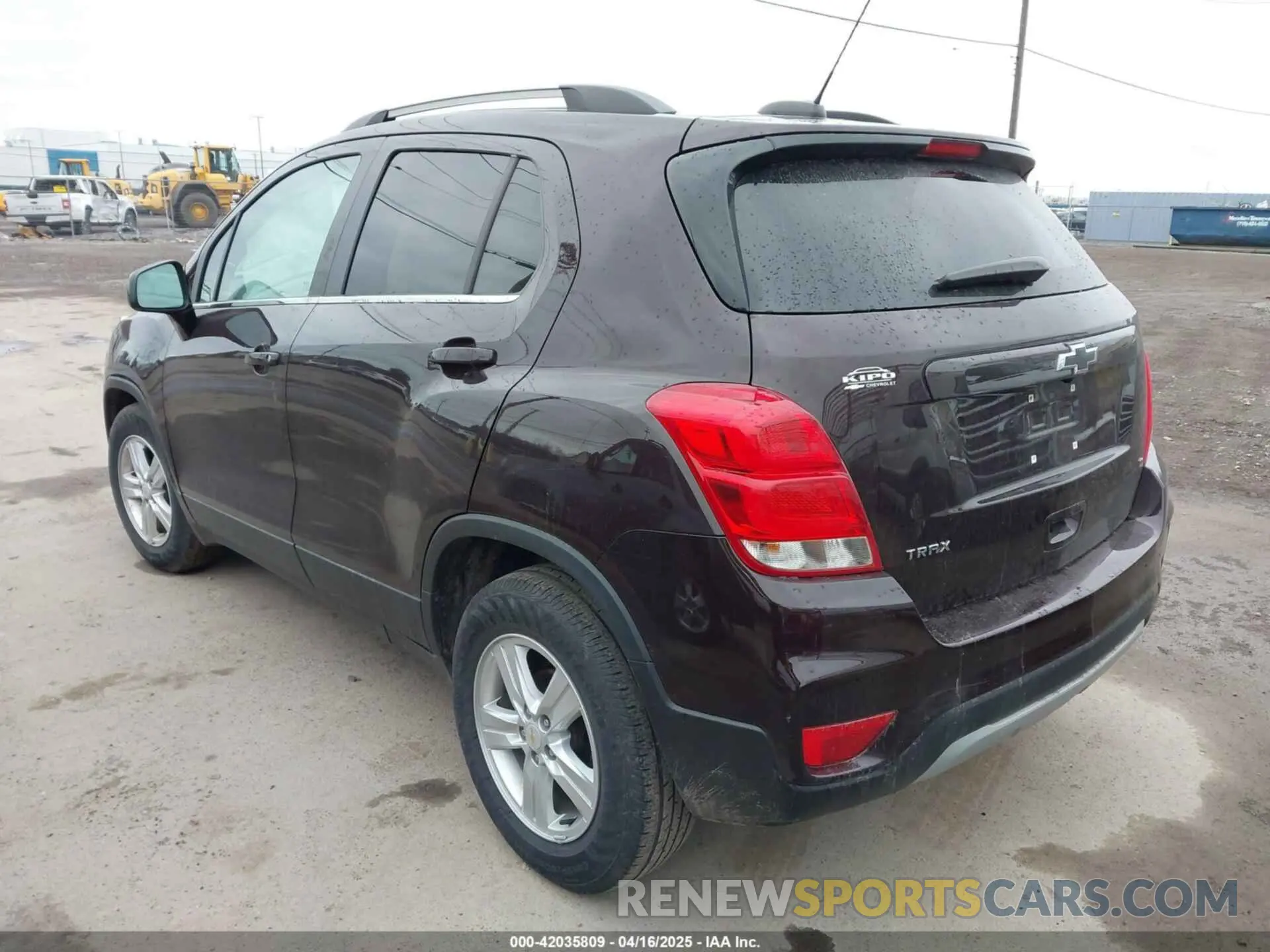 3 Photograph of a damaged car KL7CJLSBXLB346928 CHEVROLET TRAX 2020