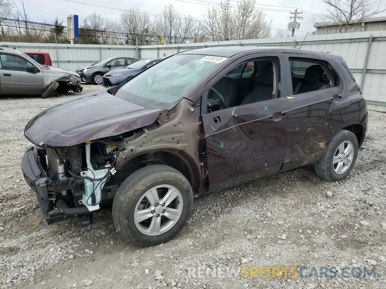 1 Photograph of a damaged car KL7CJKSB1MB314199 CHEVROLET TRAX 2021